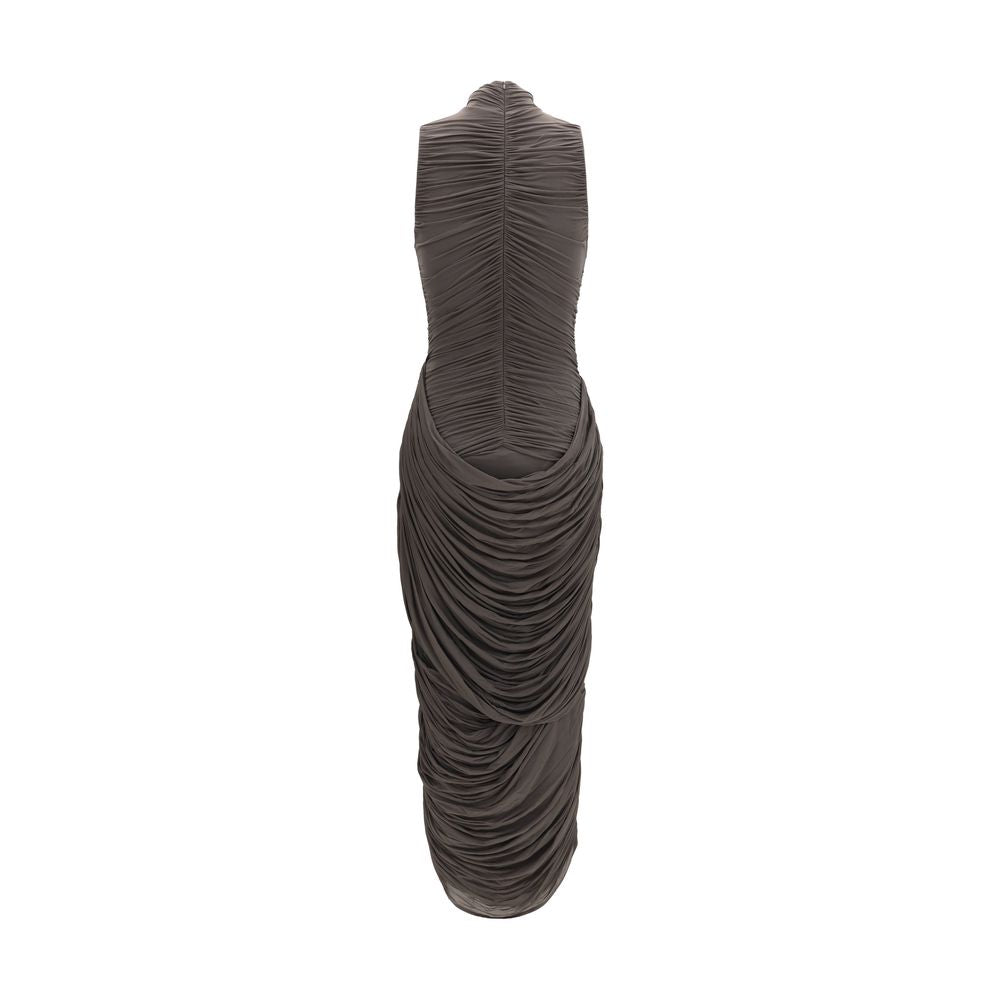 Magda Butrym Gray Copper Cocktail Dress