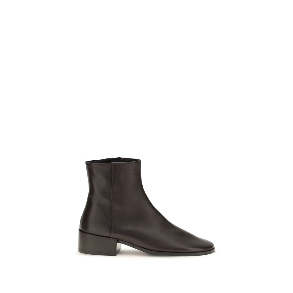 Dear Frances Brown Calf Leather Bos Taurus Ankle Boots