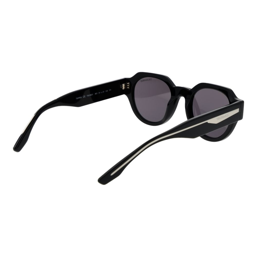 Trussardi Black Acetate Sunglasses