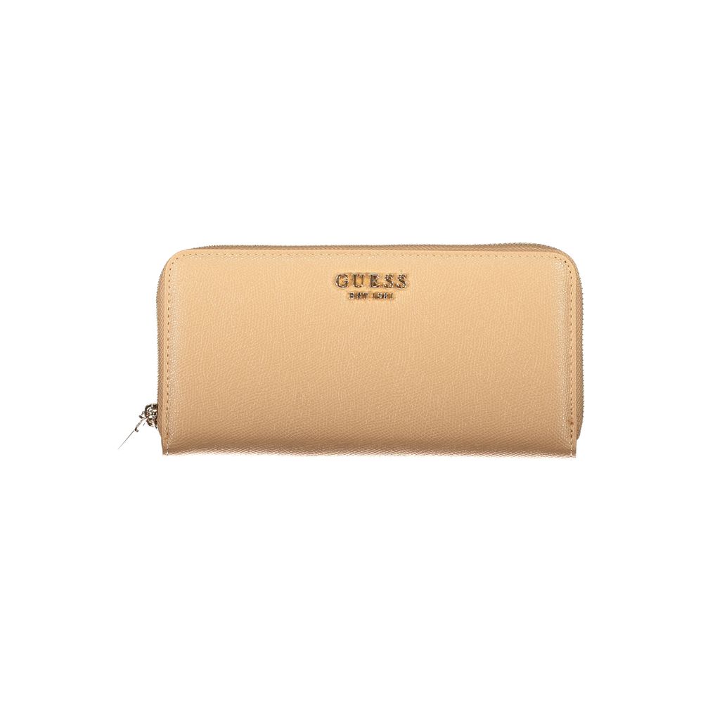 Guess Jeans Beige Polyurethane Women's Wallet