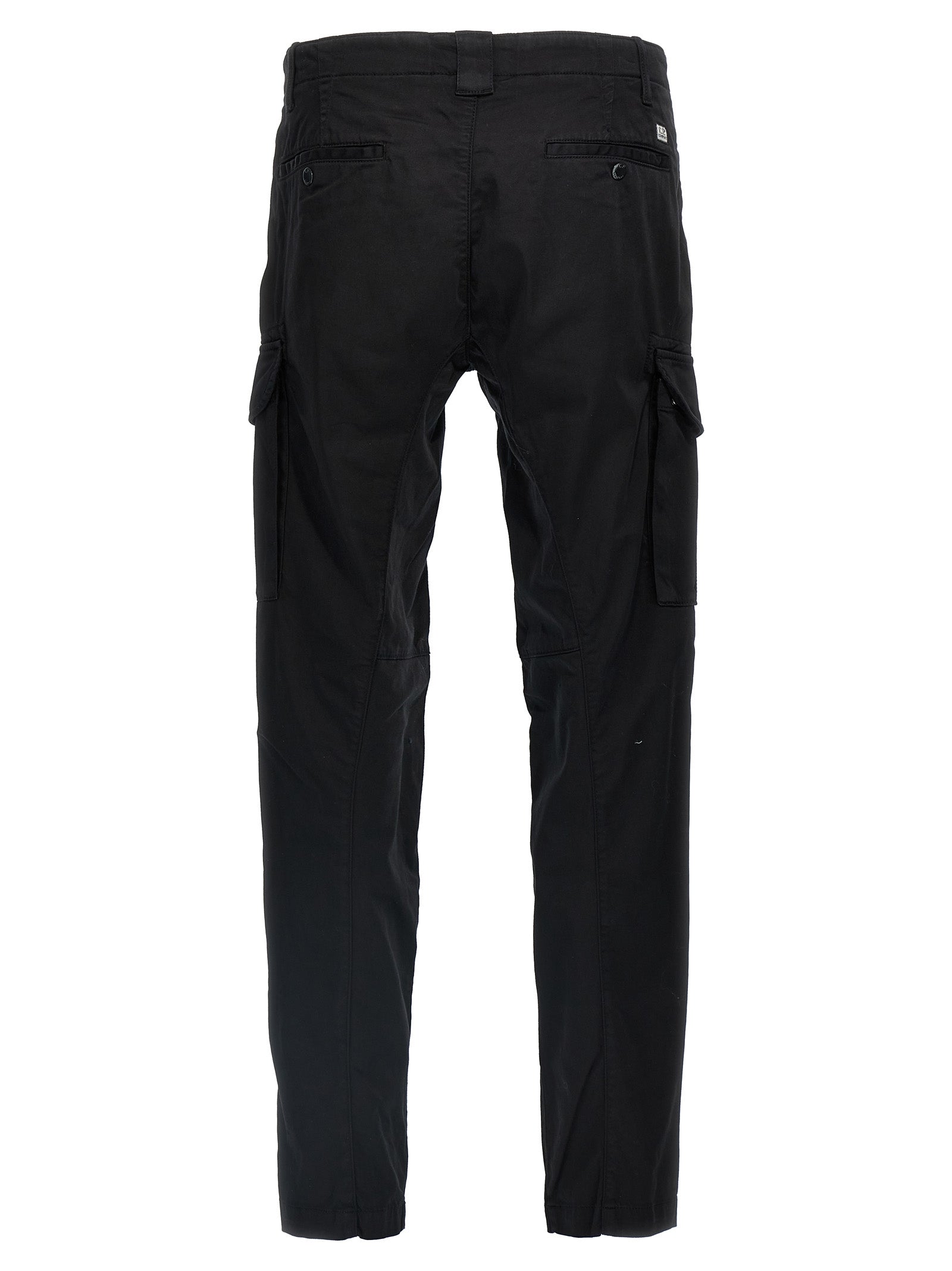 C.P. Company Black Cotton Cargo Pants