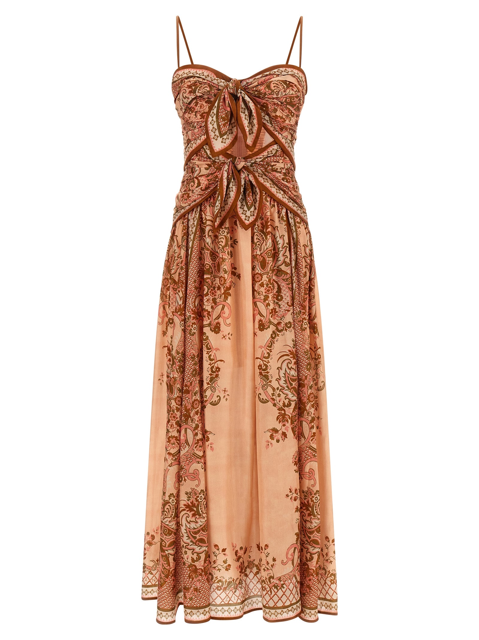 Zimmermann Multicolor Silk Midi Dress