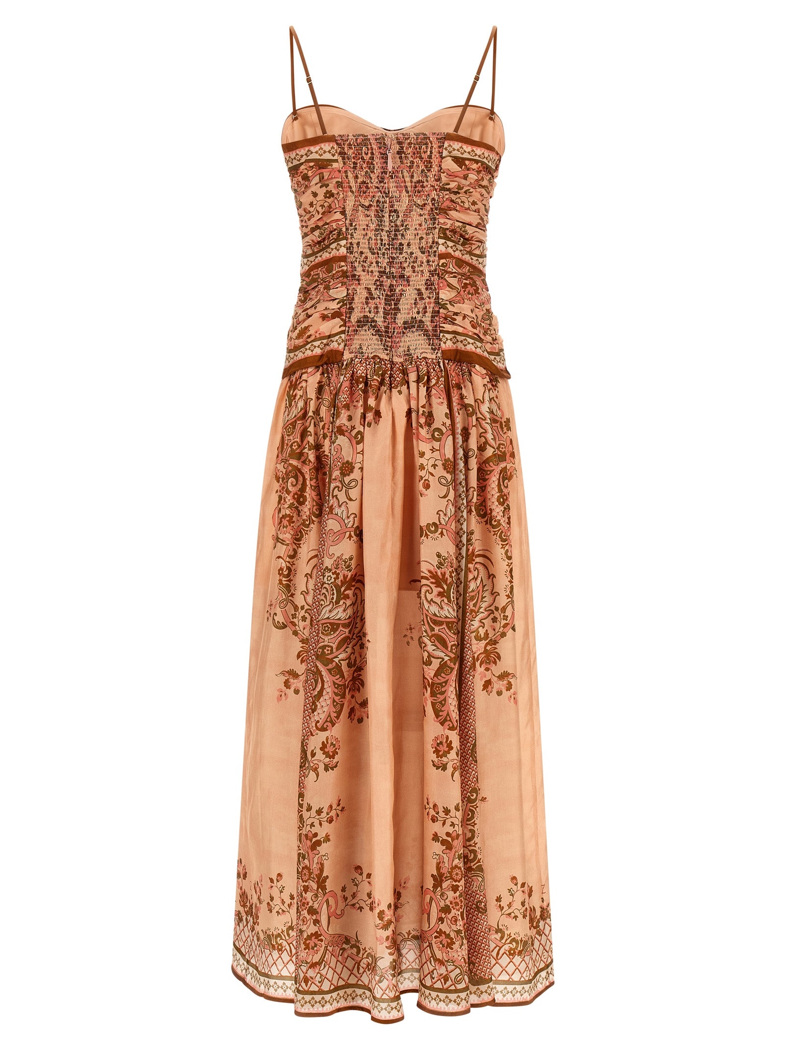 Zimmermann Multicolor Silk Midi Dress