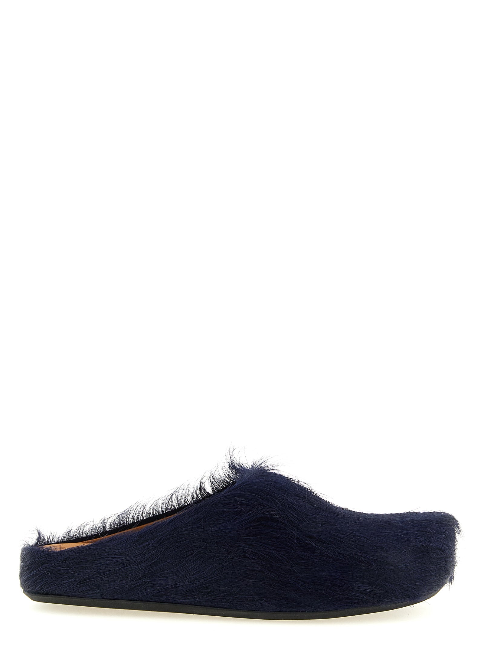 Marni Blue Calfskin Mules