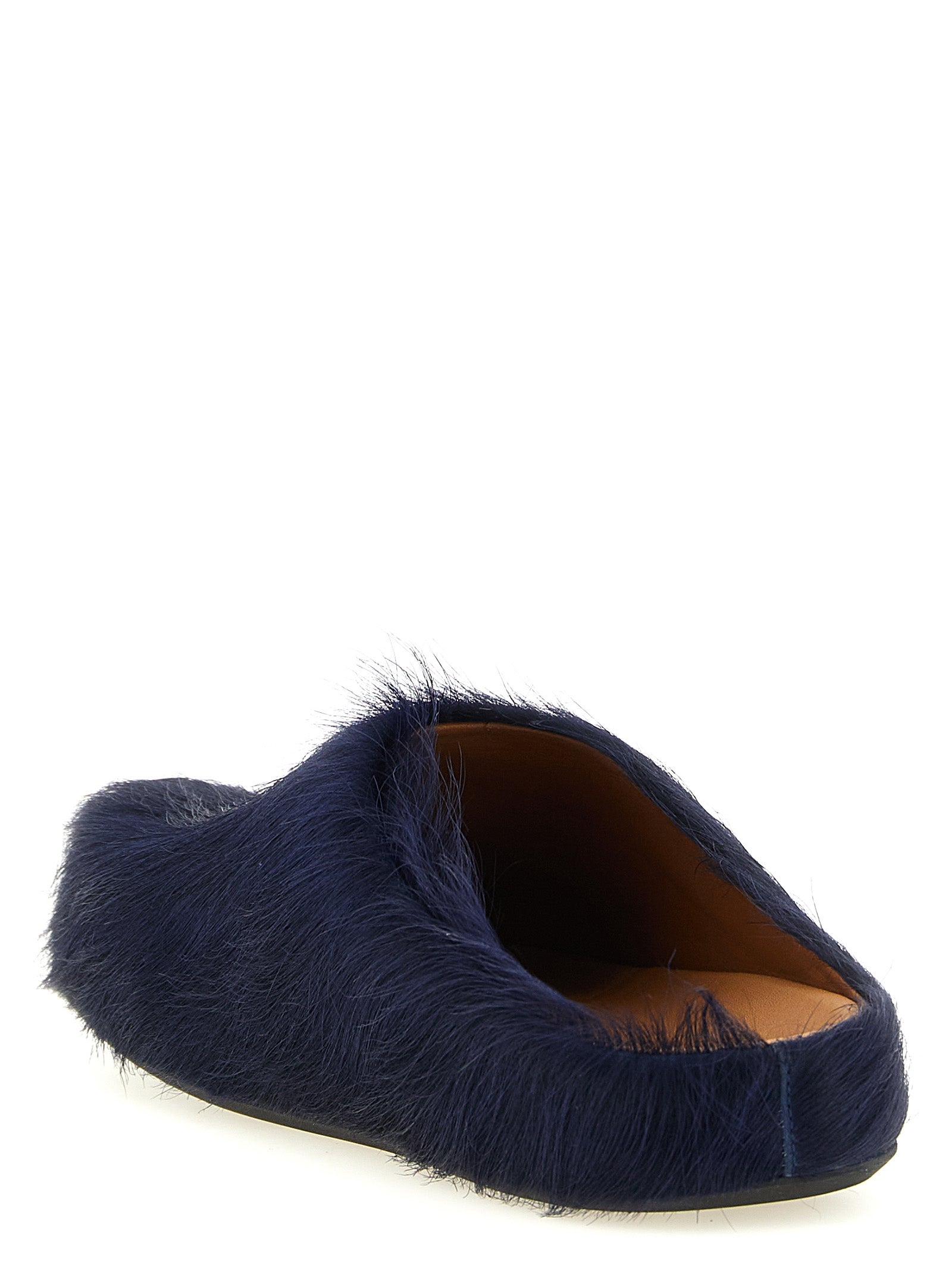 Marni Blue Calfskin Mules