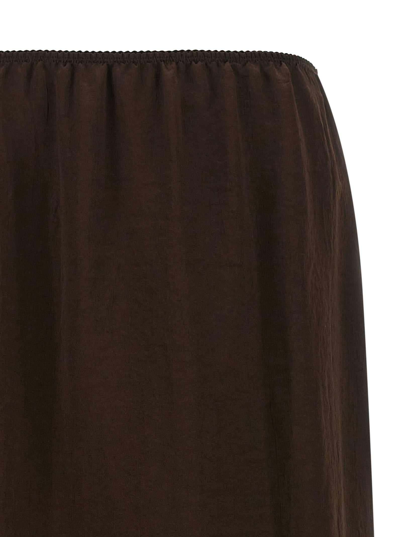 Twinset Brown Marabou Midi Skirt