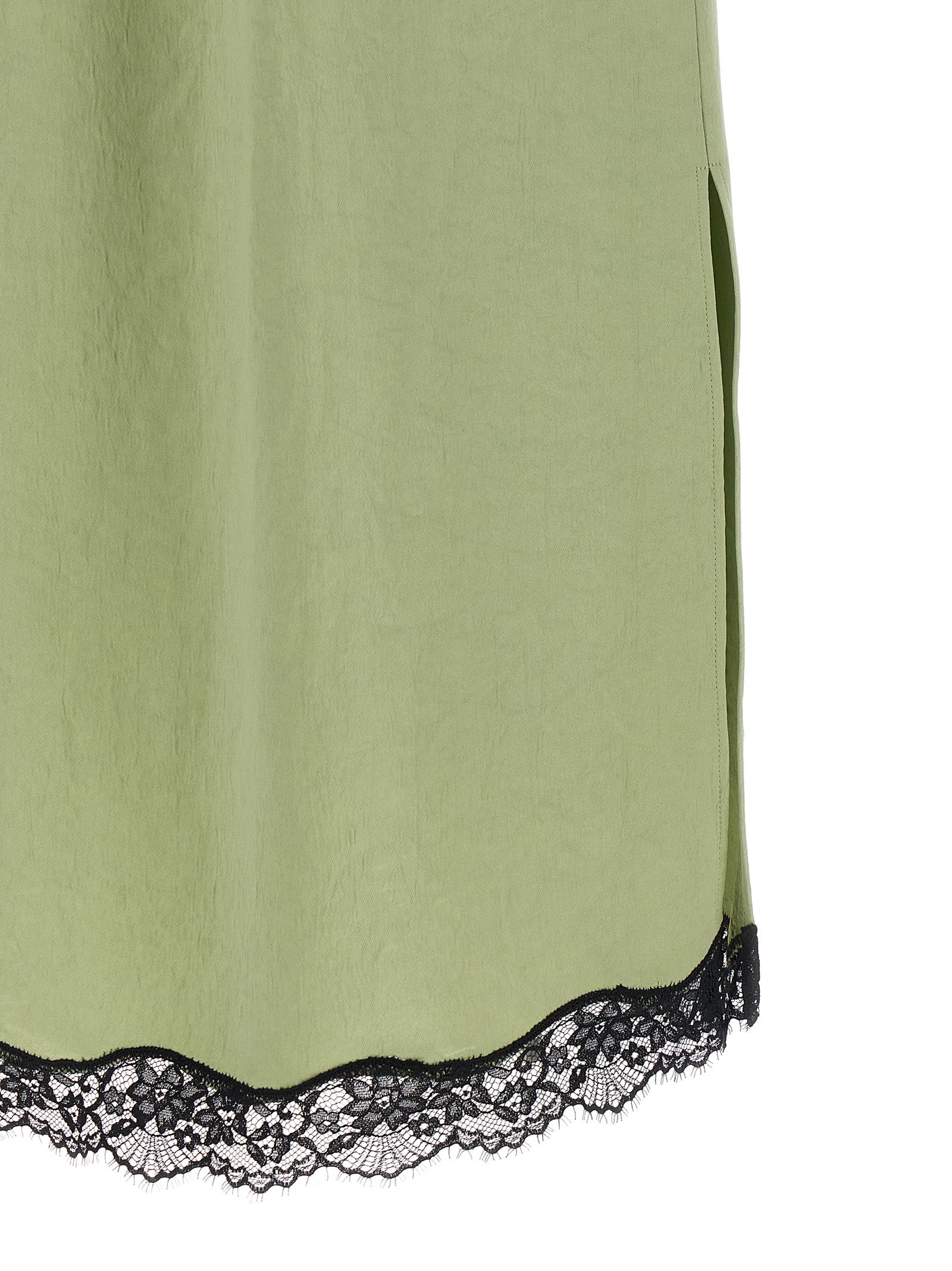 Twinset Bicolor Marabou Midi Skirt
