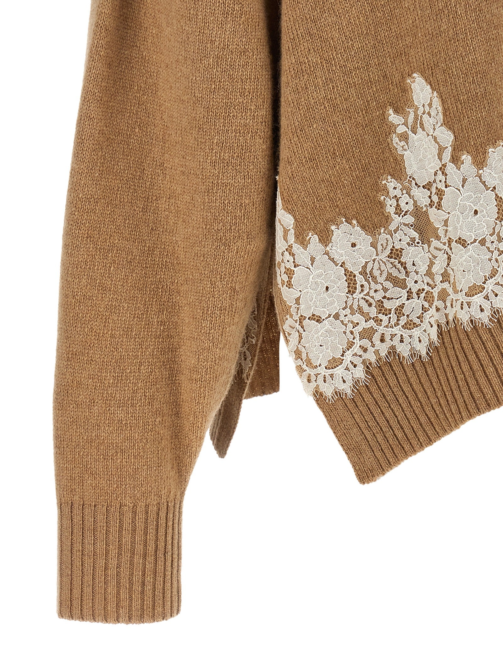 Alberta Ferretti Brown Cashmere Cardigan