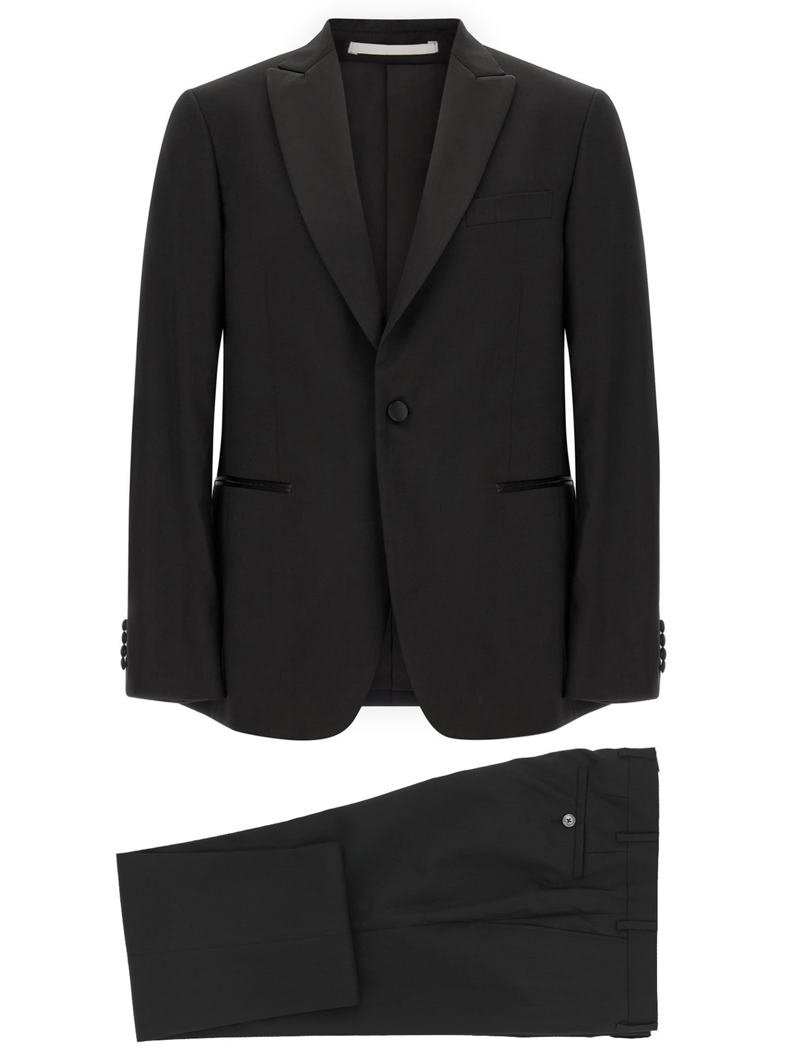 Pal Zileri Black Wool Two-Piece Suit