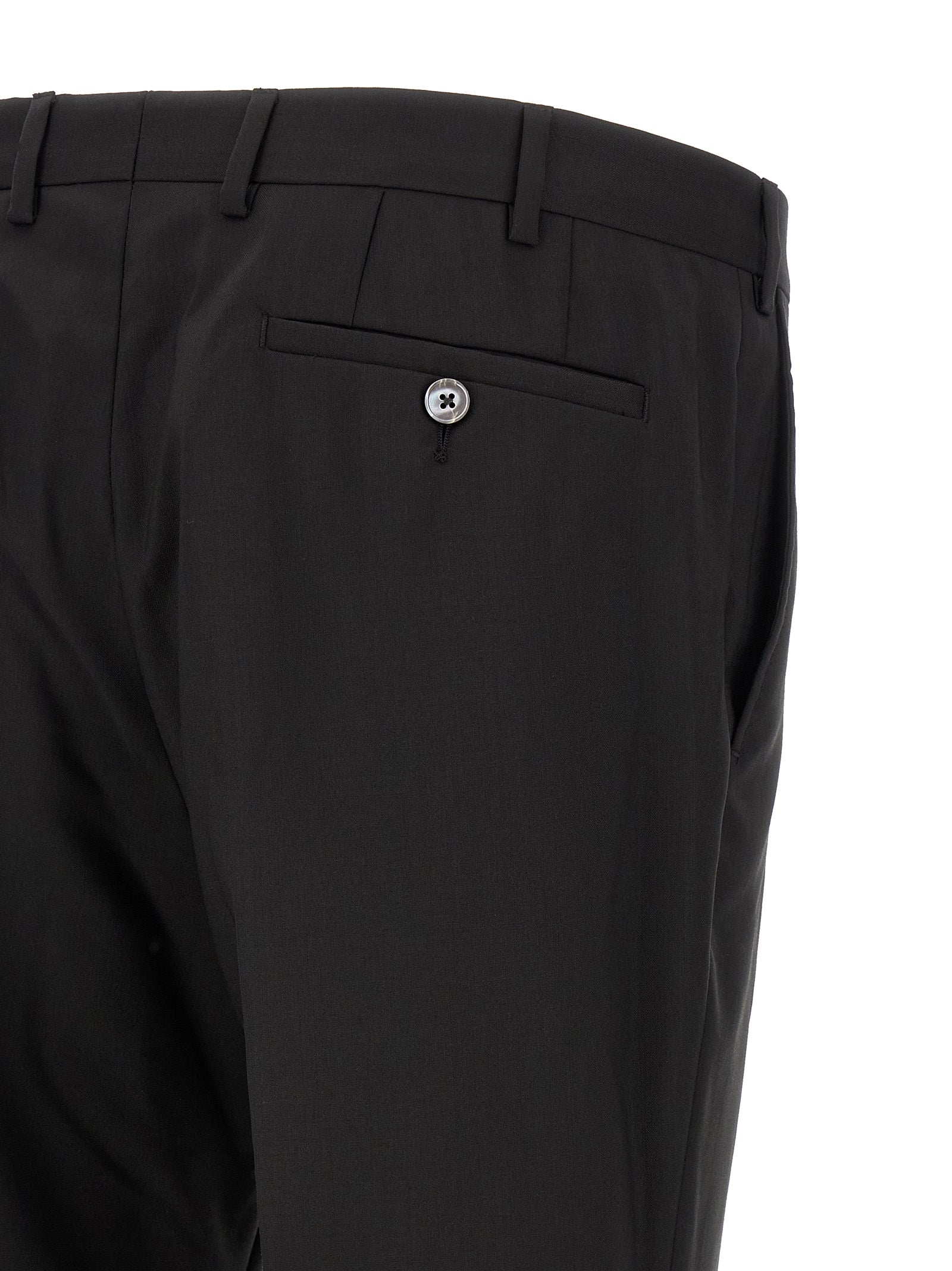 Pal Zileri Black Wool Two-Piece Suit