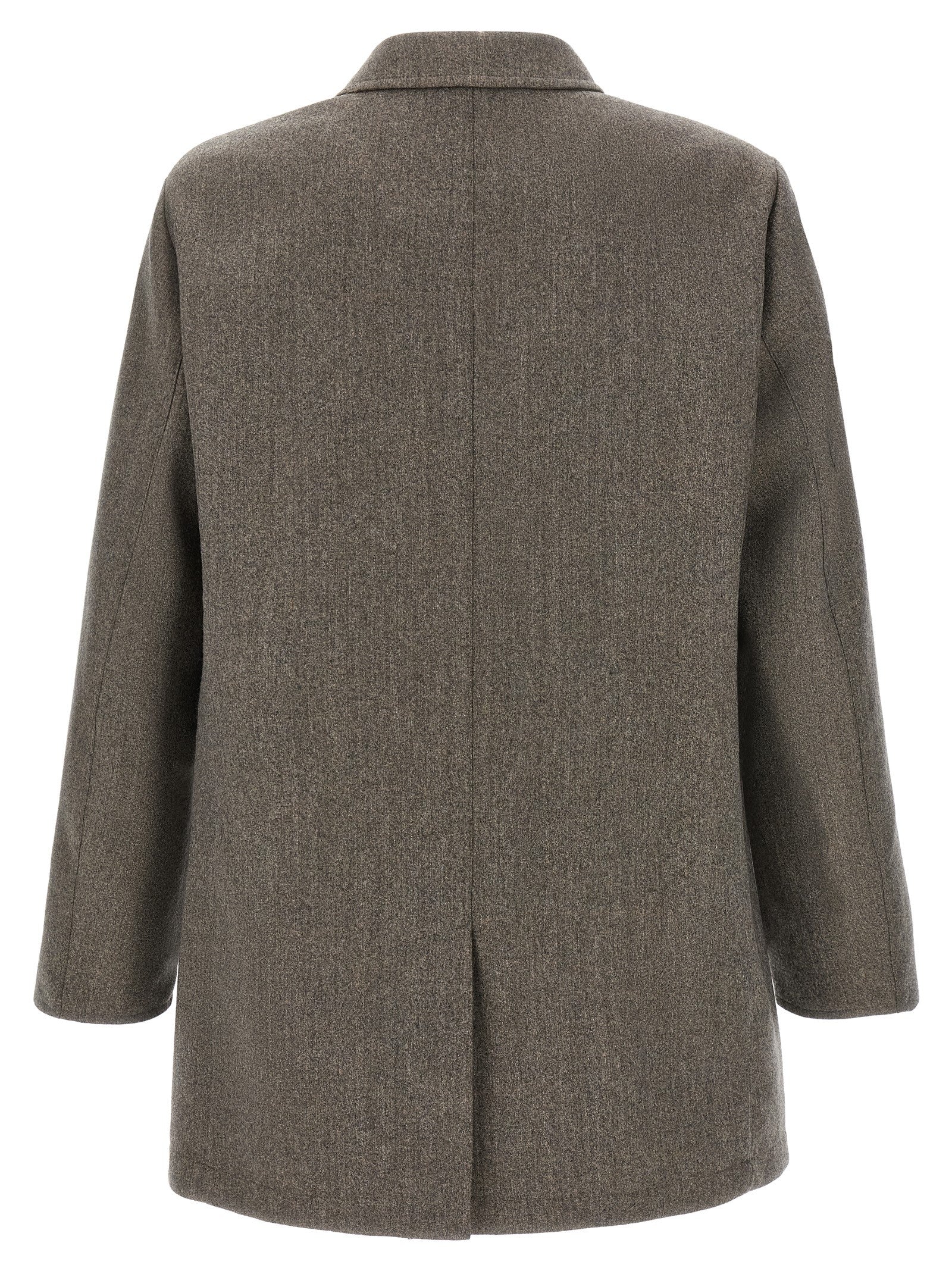 Pal Zileri Brown Wool Coat