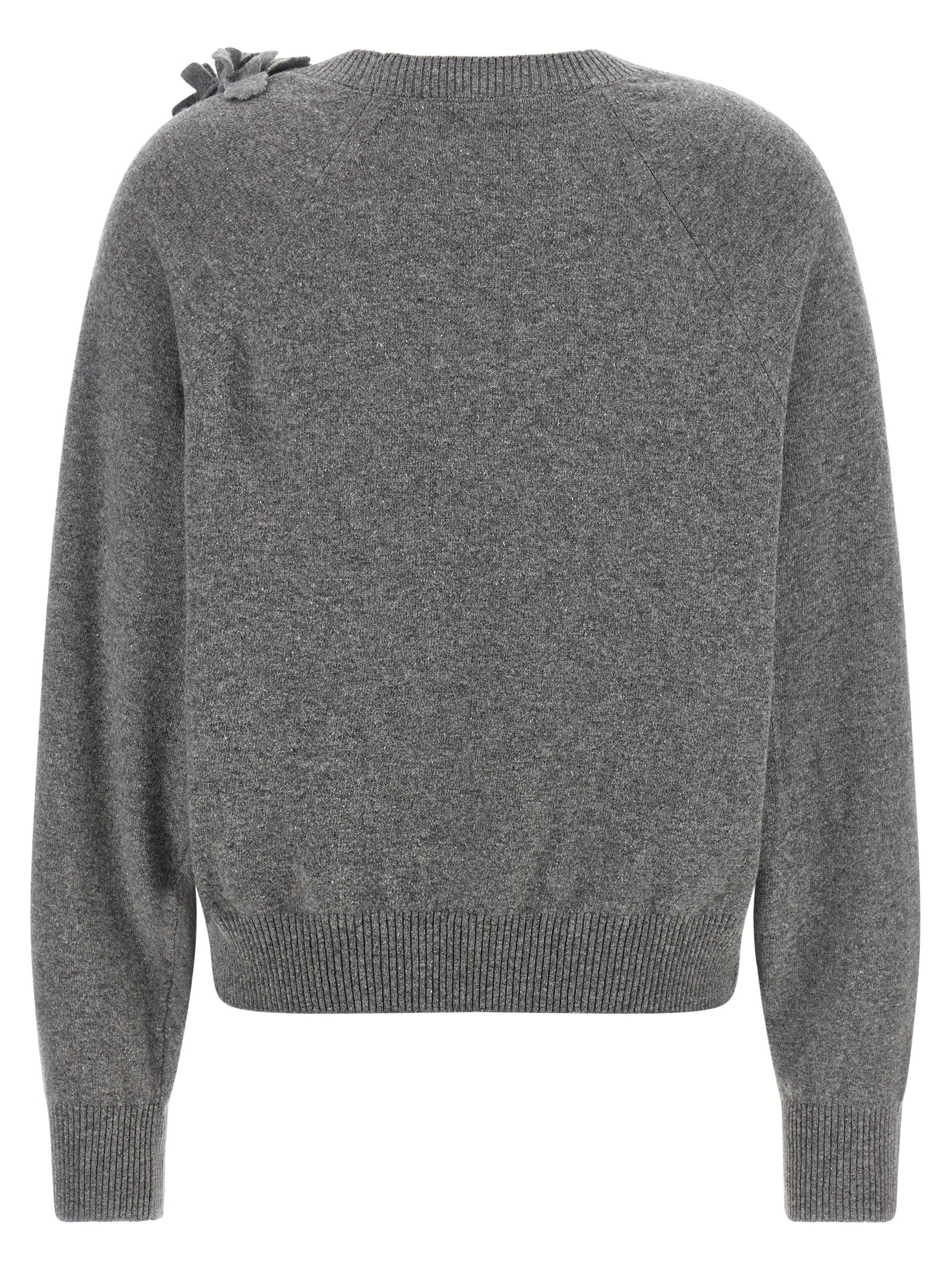 Alberta Ferretti Gray Virgin Wool Cardigan