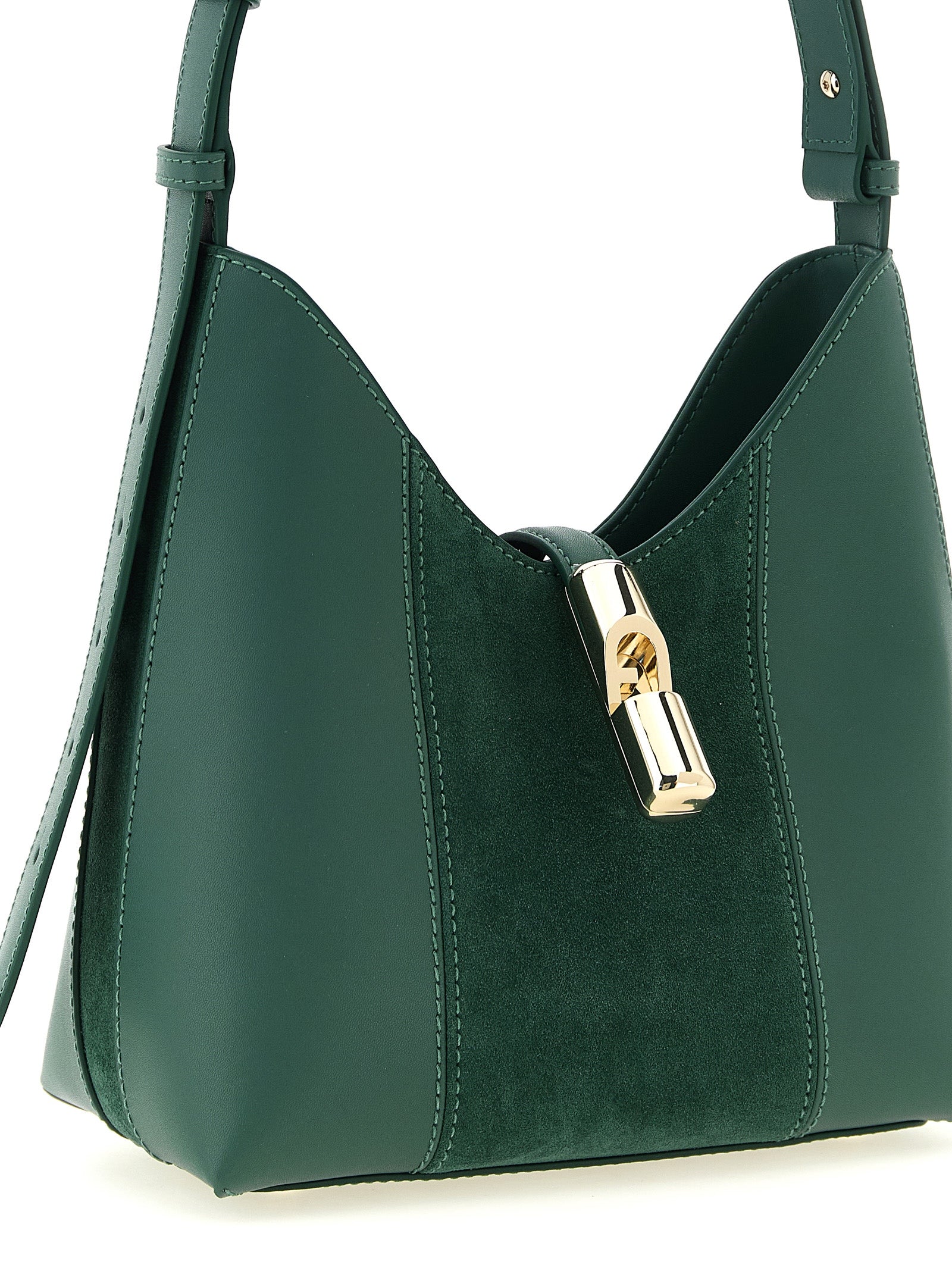 Furla Bicolor Calfskin Shoulder Bag