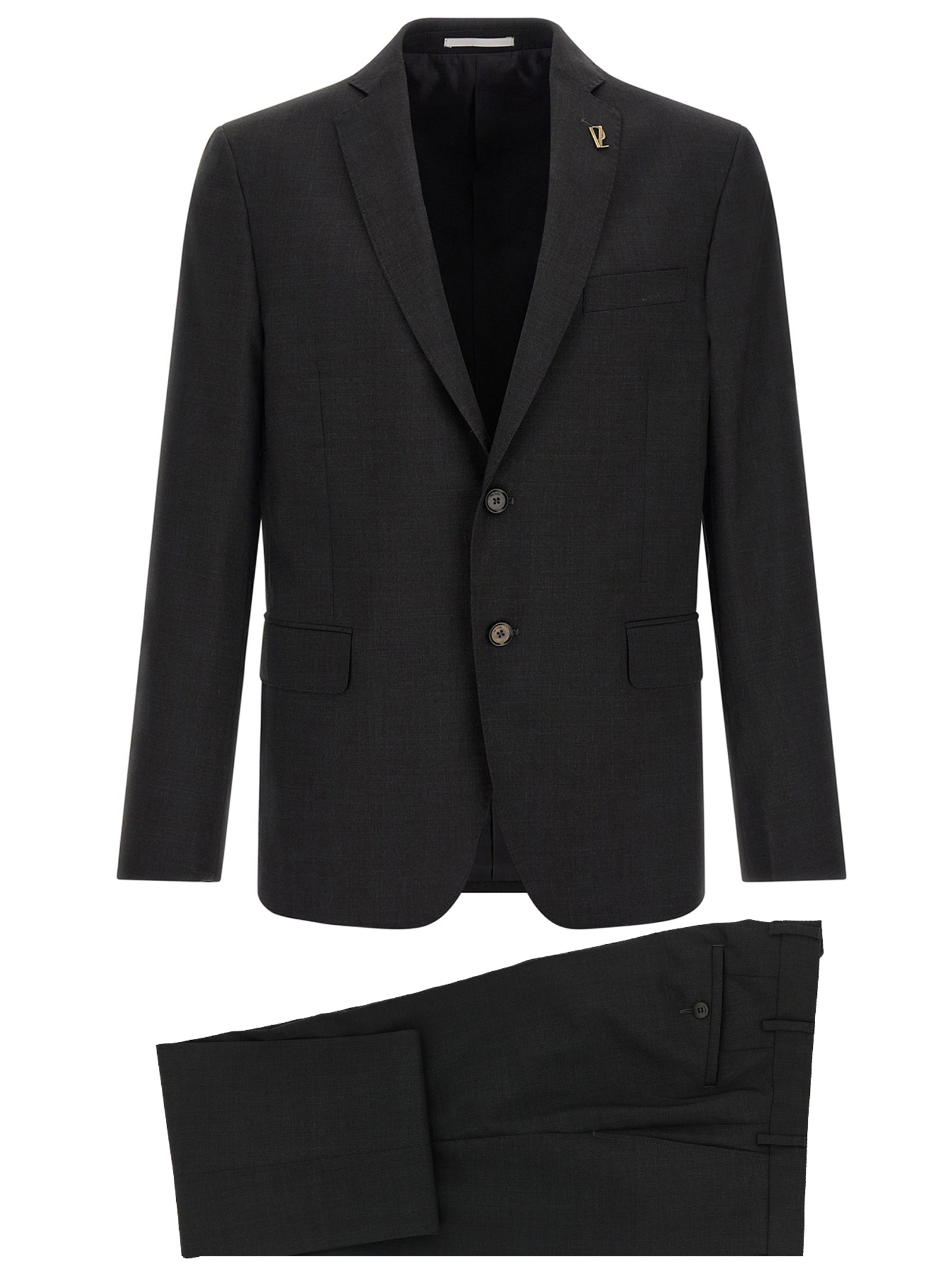 Pal Zileri Gray Wool Two-Piece Suit