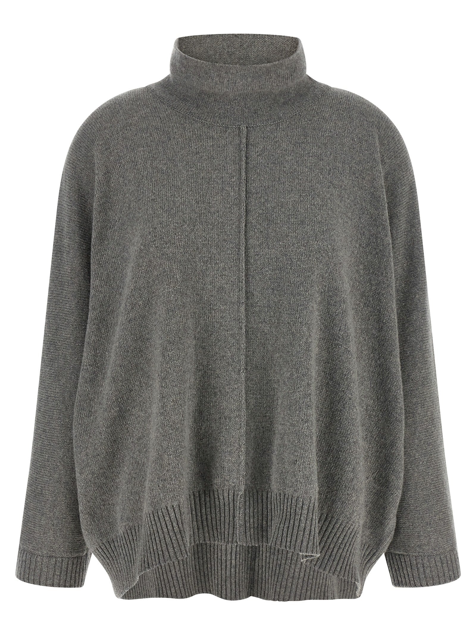 Alberta Ferretti Gray Cashmere Cardigan