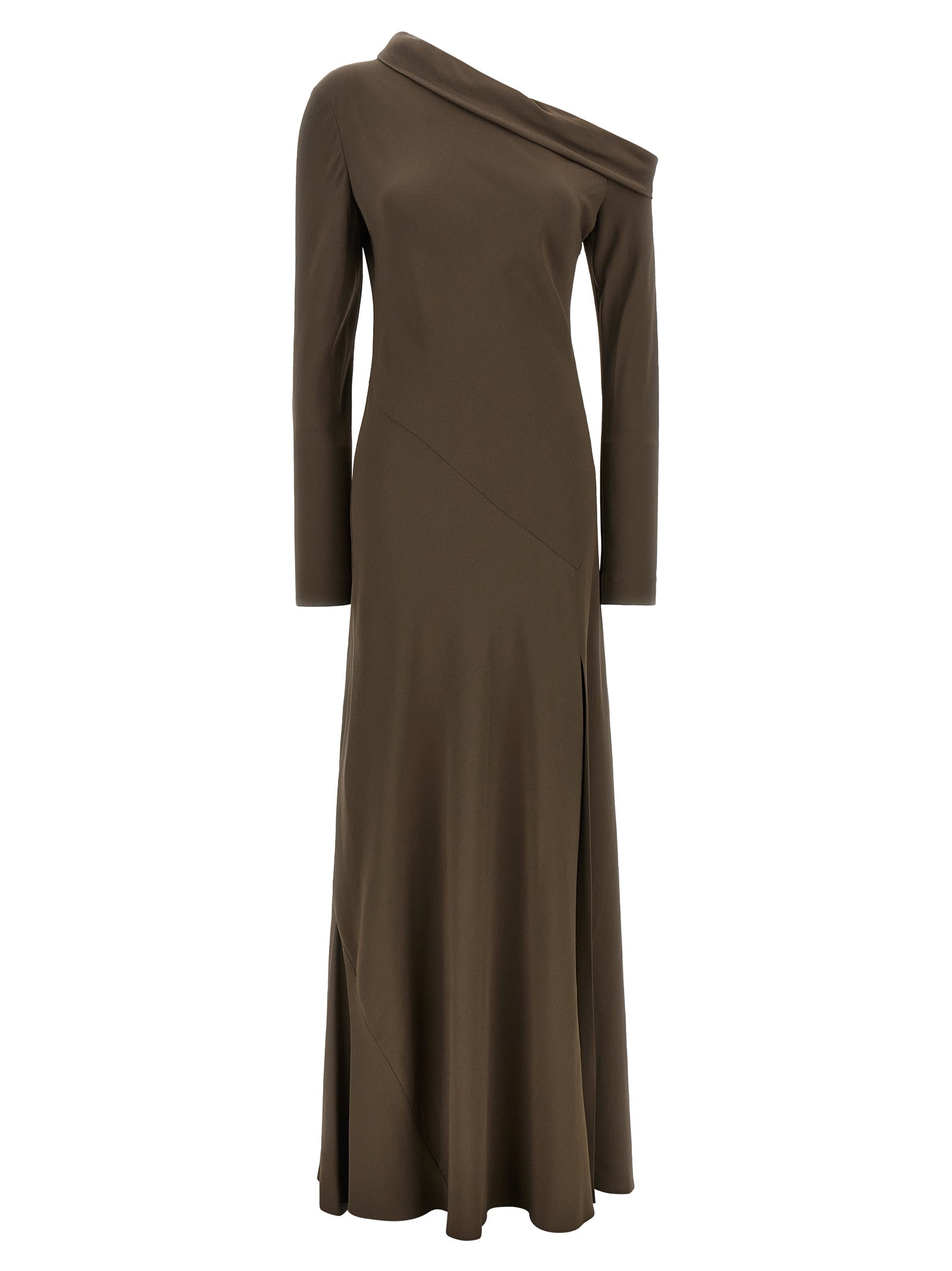Alberta Ferretti Brown Viscose Long Dress