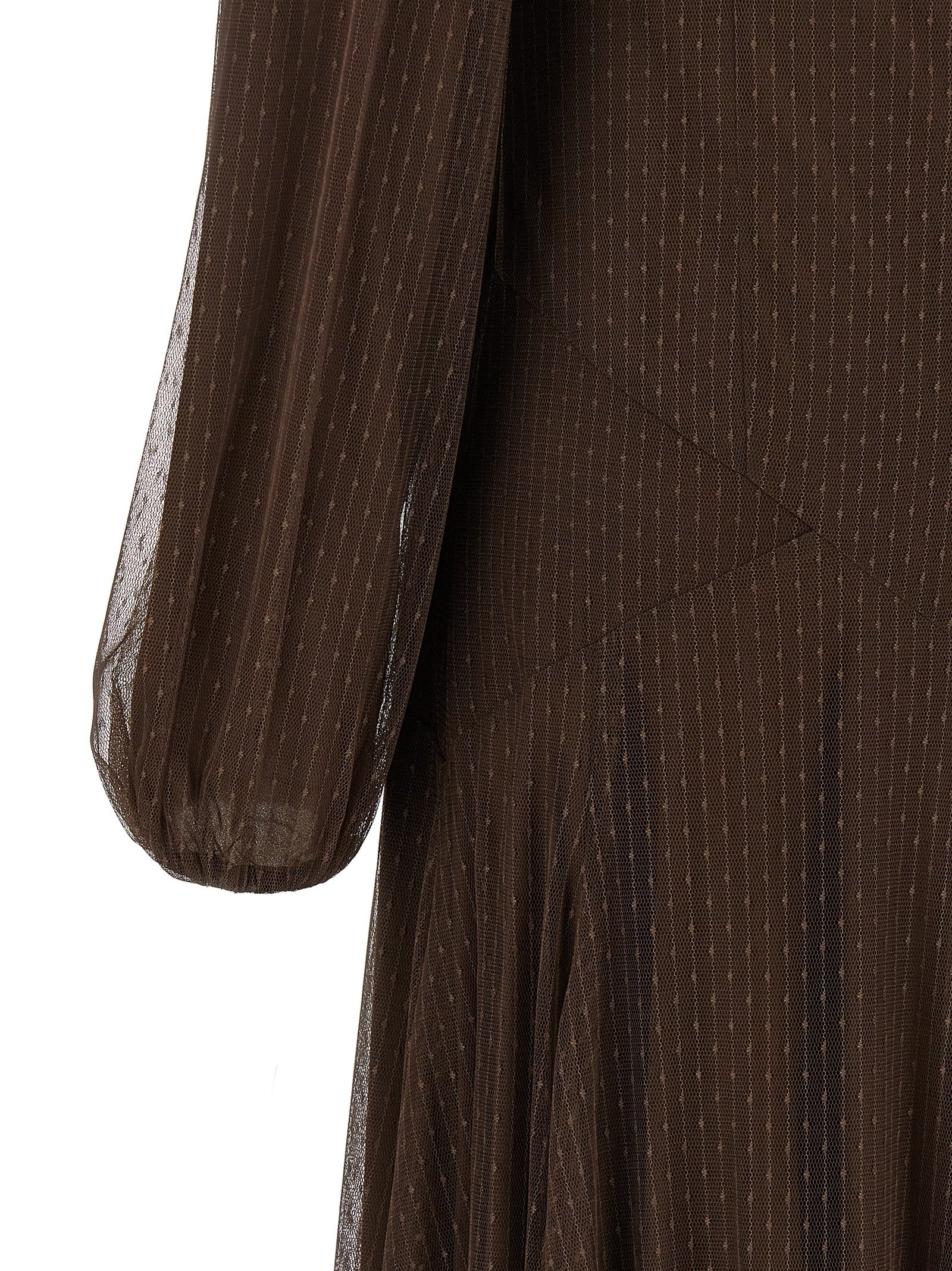 Twinset Brown Polyester Long Dress