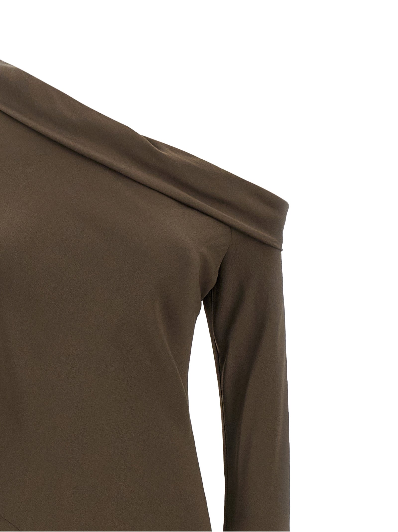 Alberta Ferretti Brown Viscose Long Dress
