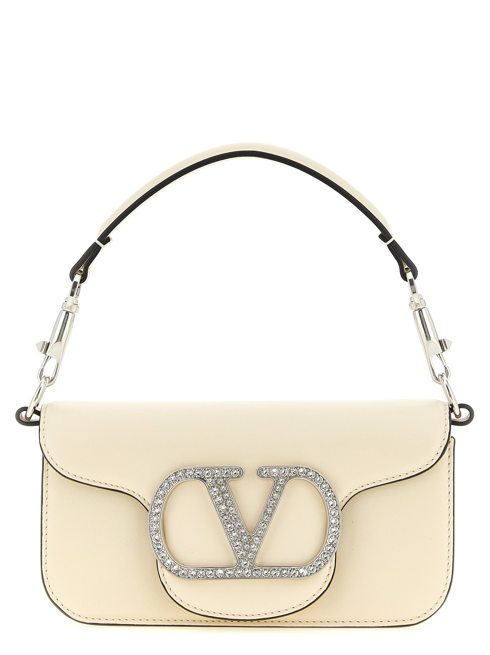Valentino Garavani White Calfskin Shoulder Bag