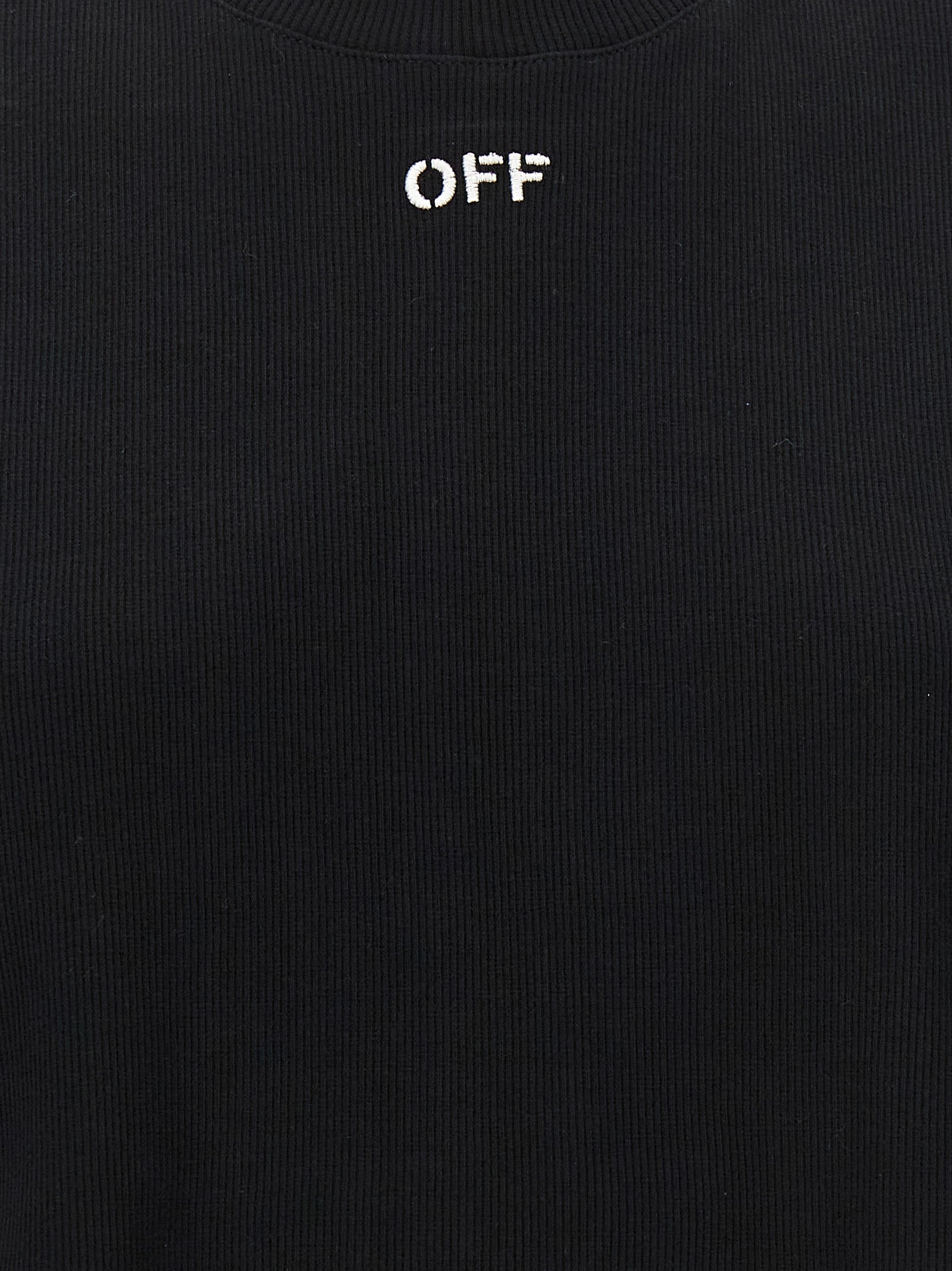 Off-White Black Cotton T-Shirt