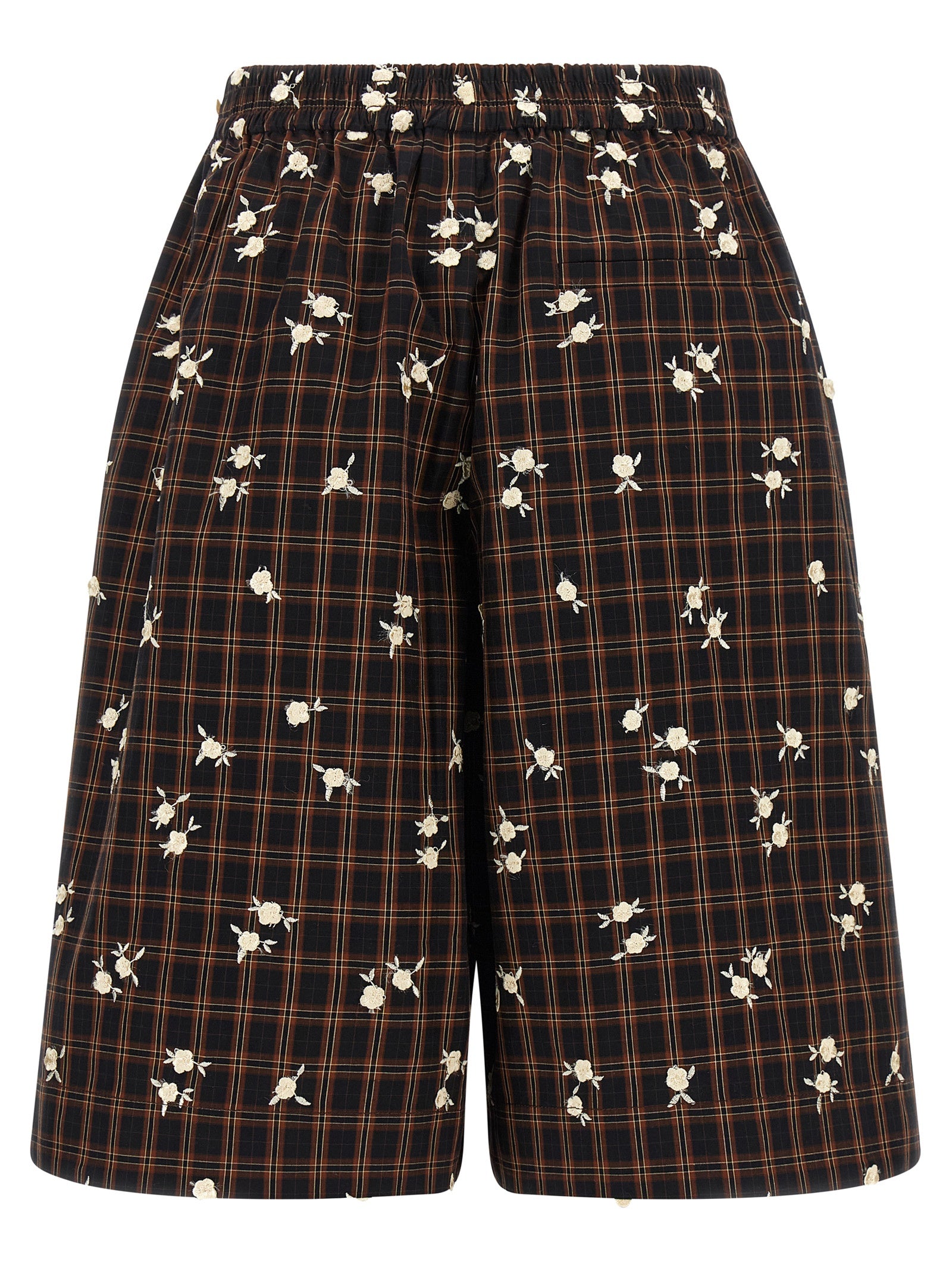 Ganni Brown Organic Cotton Bermuda Shorts