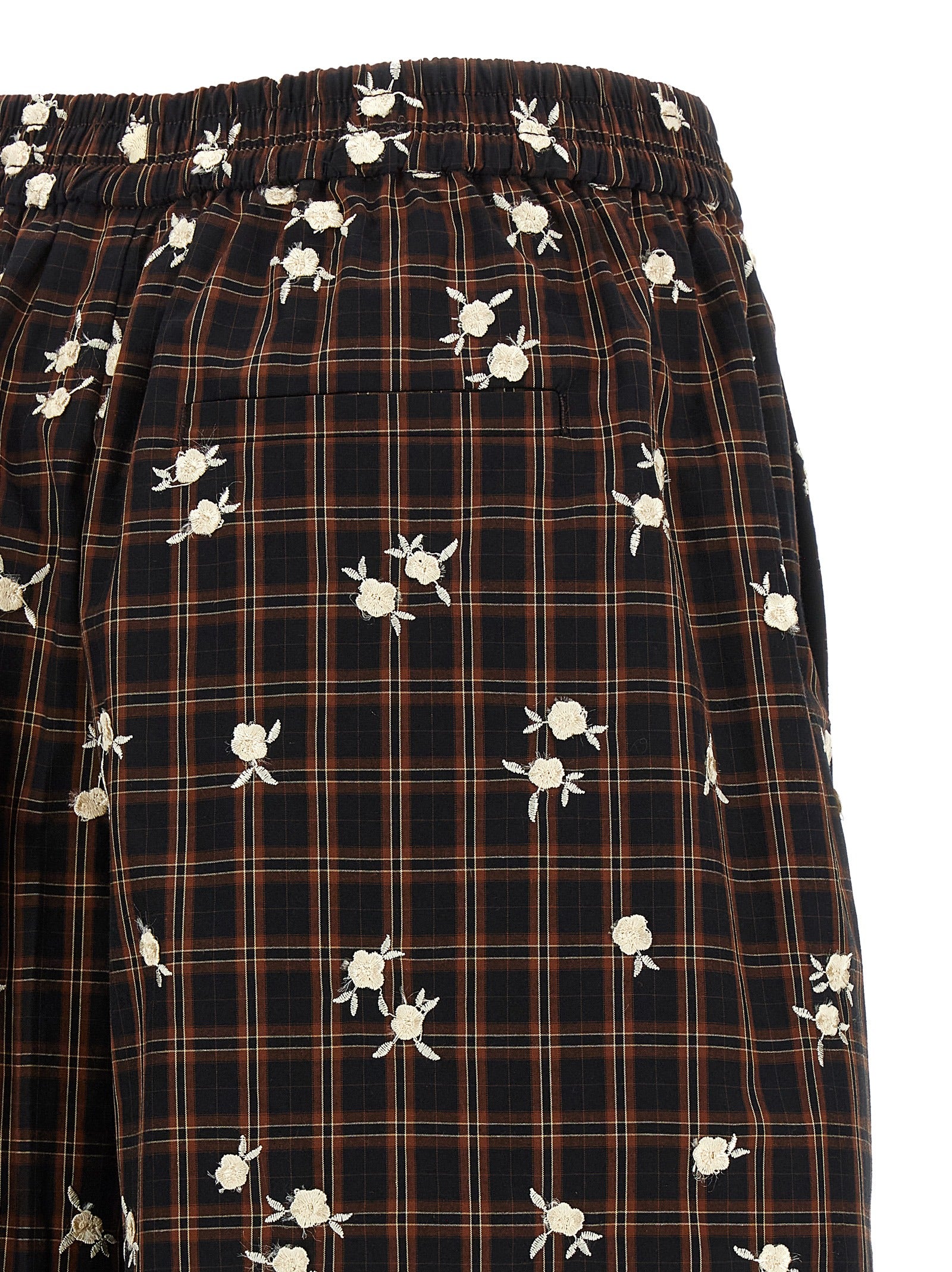 Ganni Brown Organic Cotton Bermuda Shorts