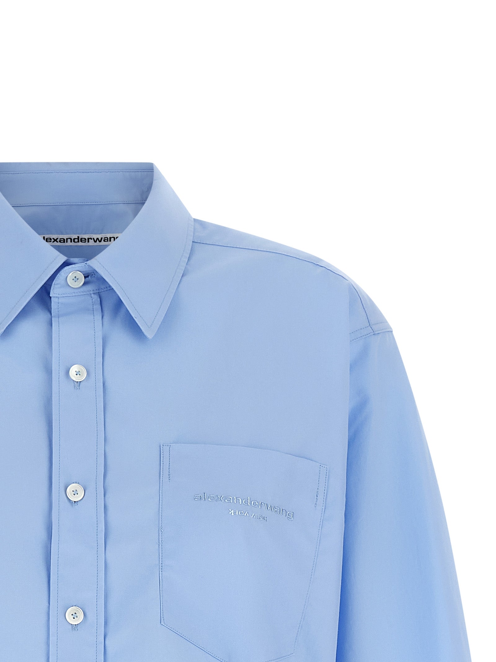 Alexander Wang Blue Cotton Blouse
