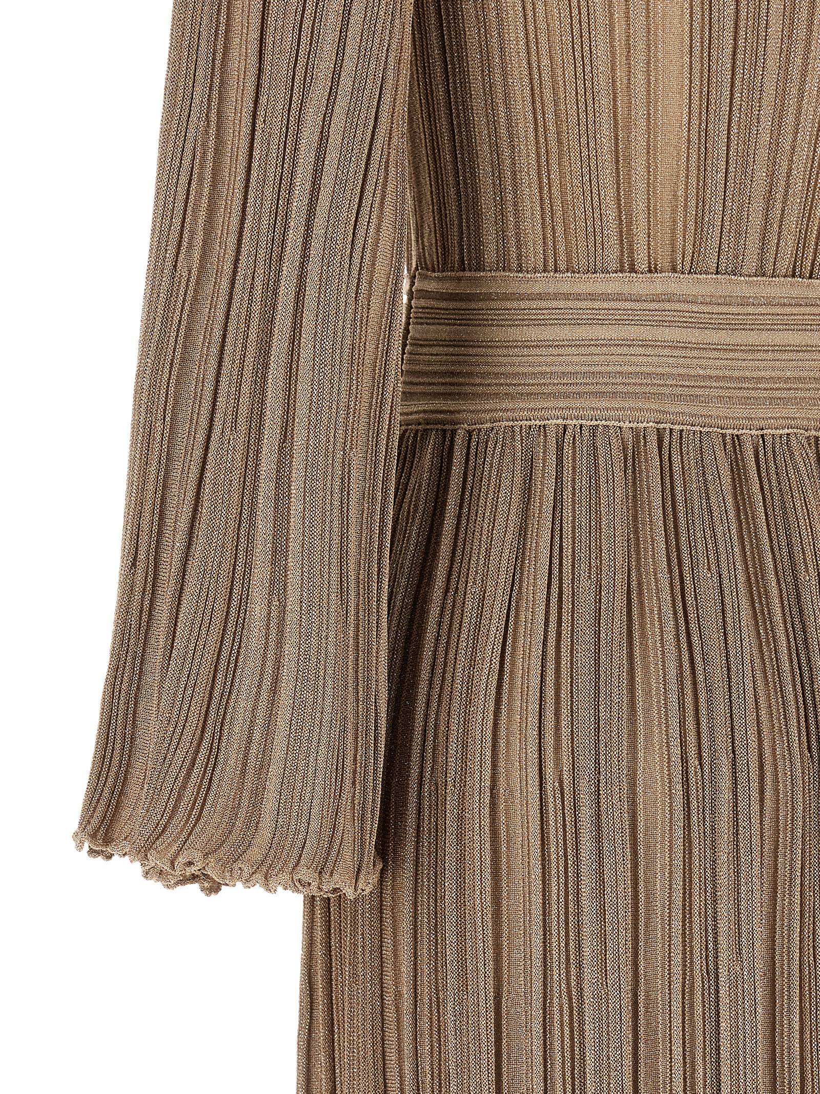 ANTONINO VALENTI Gold Viscose Long Dress