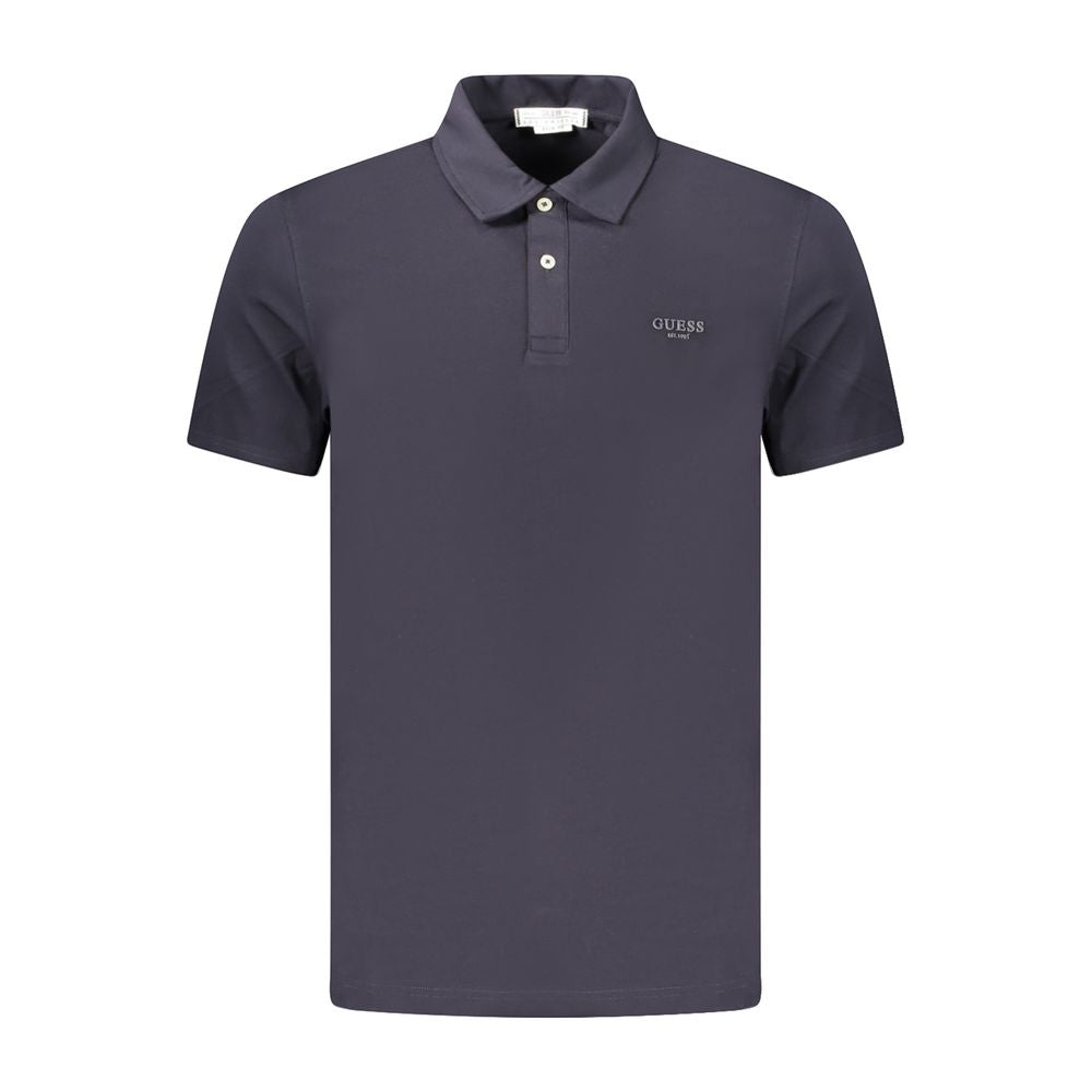 Guess Jeans Blue Cotton Mens Polo Shirt