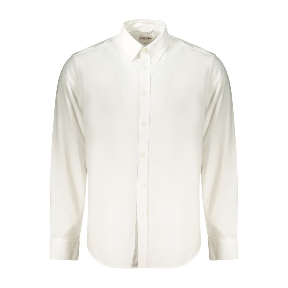 Guess Jeans White Cotton Men's Shirt