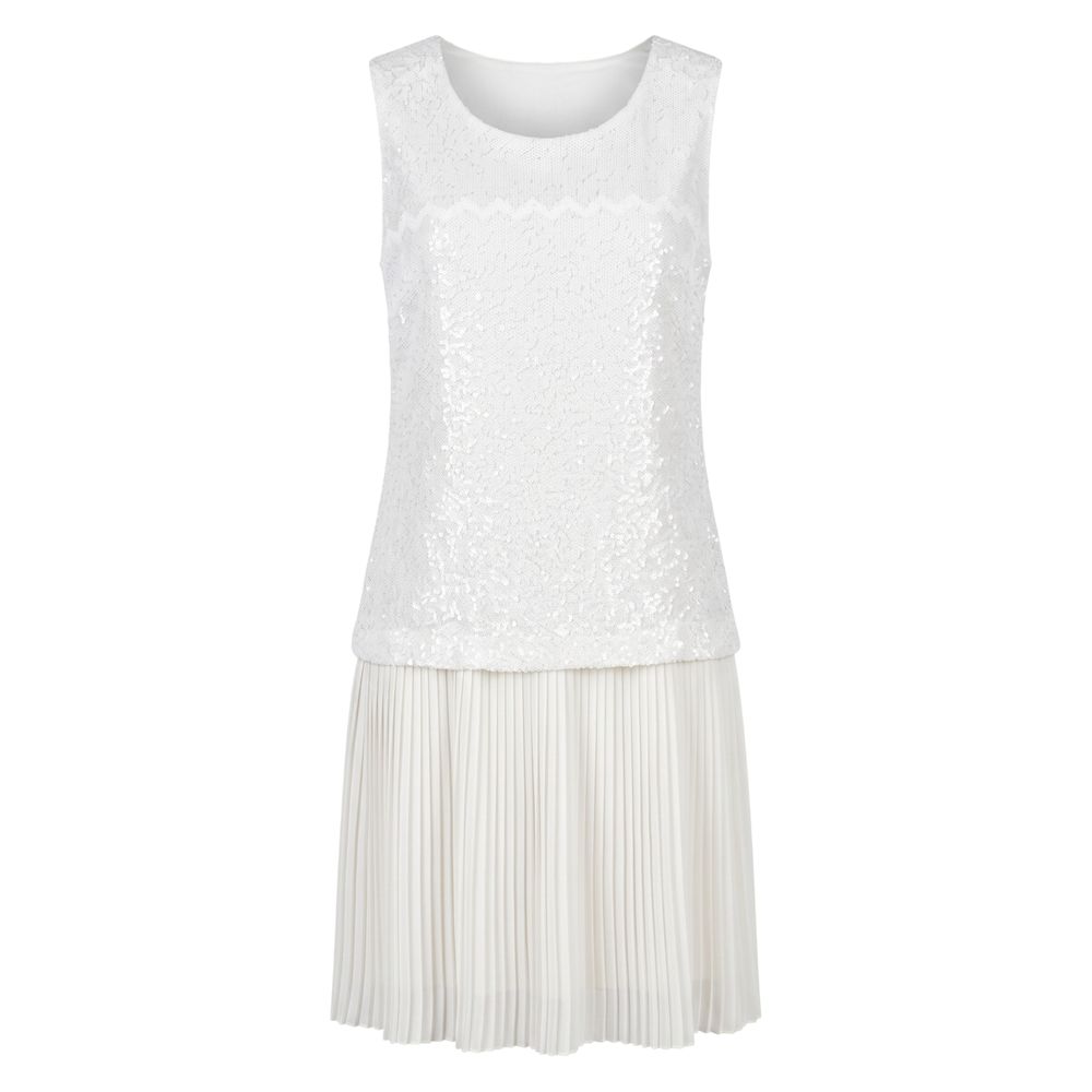 Trussardi Jeans White Polyester Women Dress