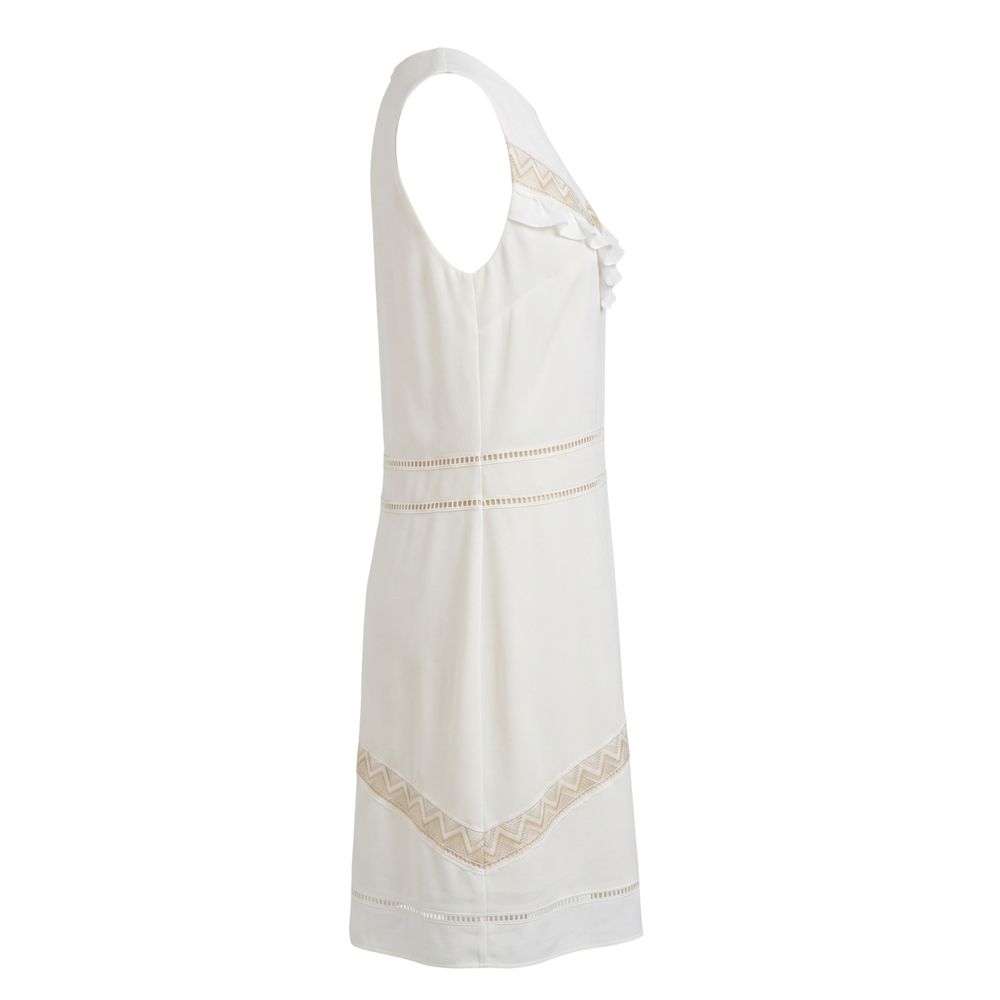 Trussardi Jeans White Polyester Women Dress
