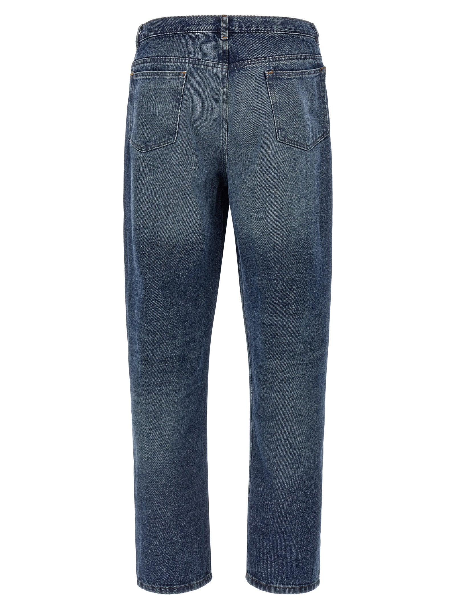 A.P.C. Blue Cotton Straight-Leg Jeans