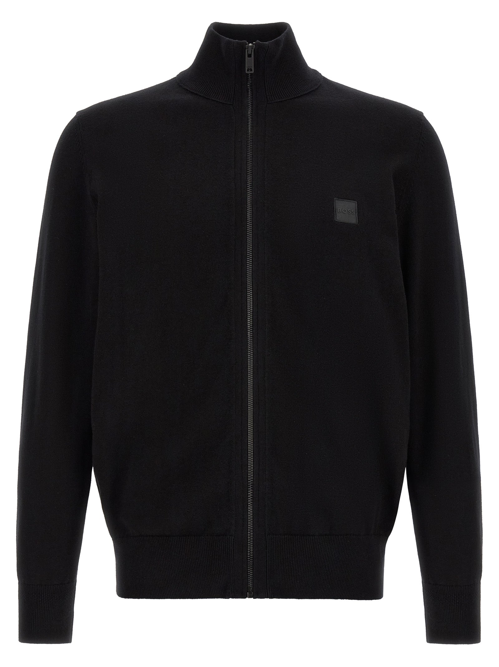 Hugo Boss Black Cotton Cardigan