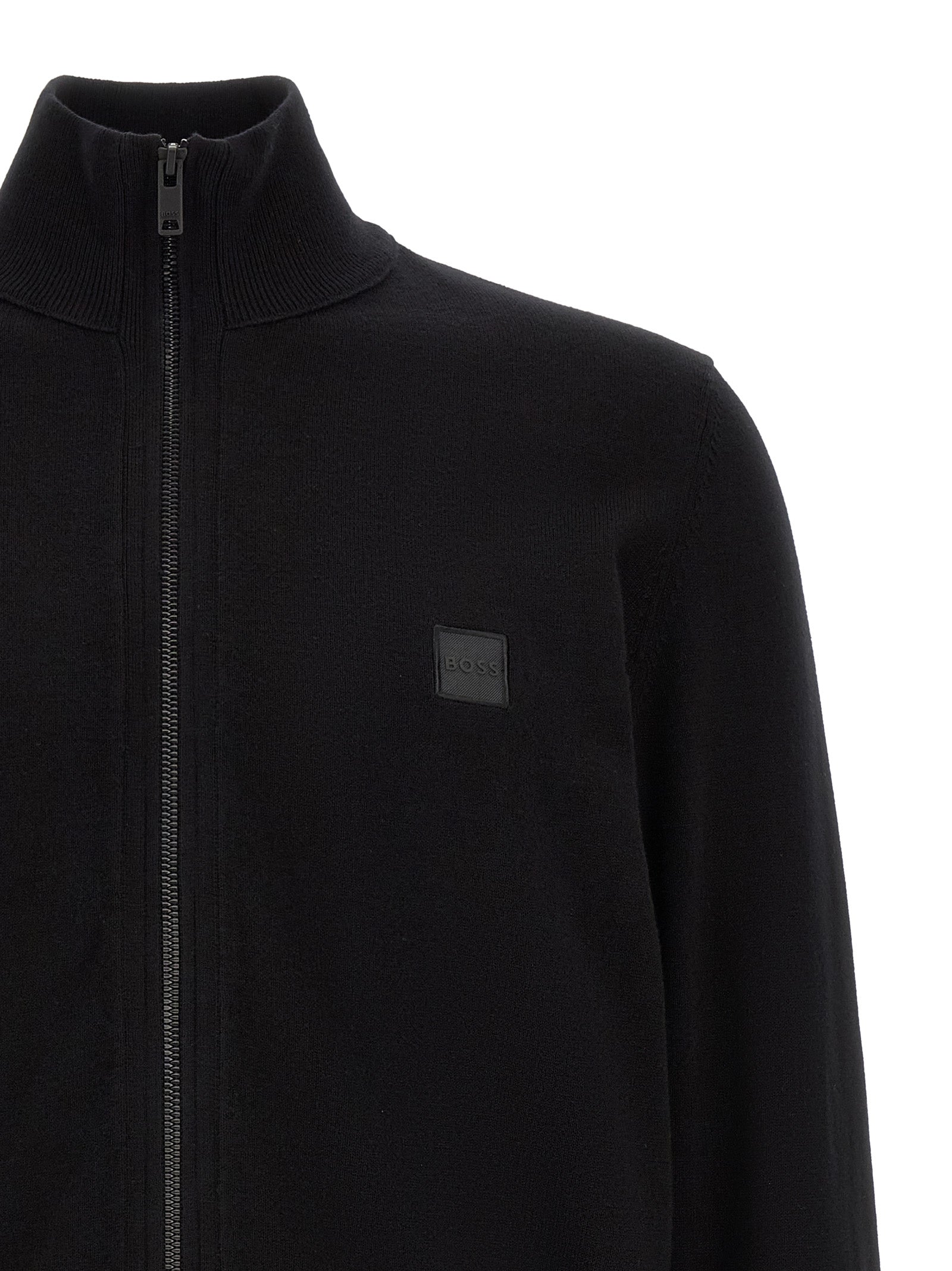 Hugo Boss Black Cotton Cardigan