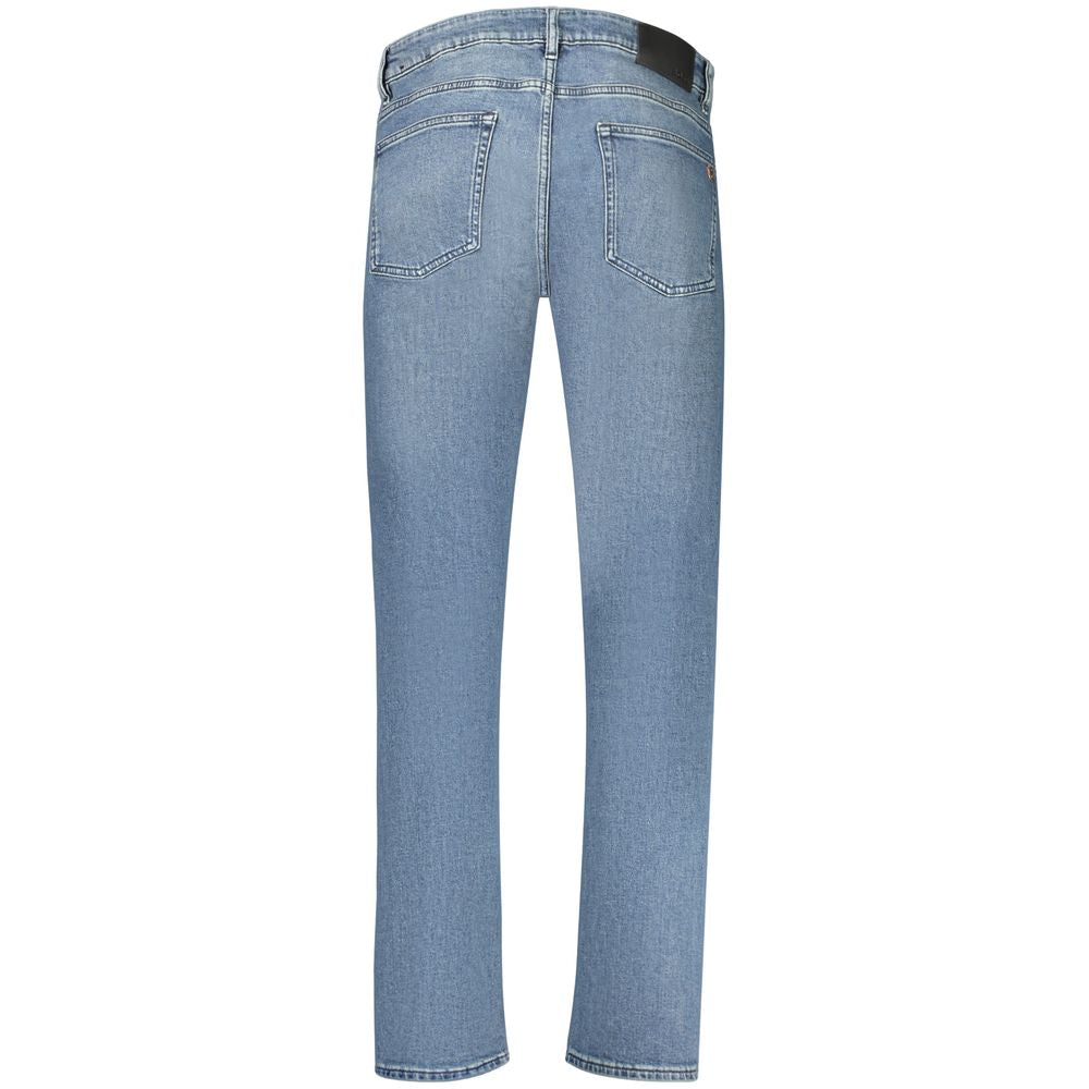 Hugo Boss Blu Cotton Men's Slim Jeans