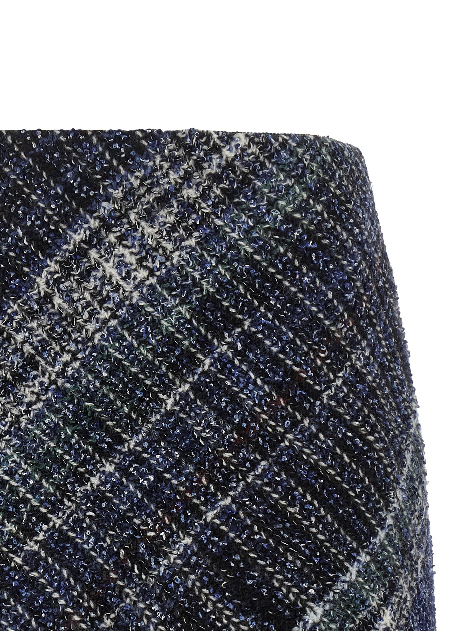 Missoni Blue Wool Long Skirt