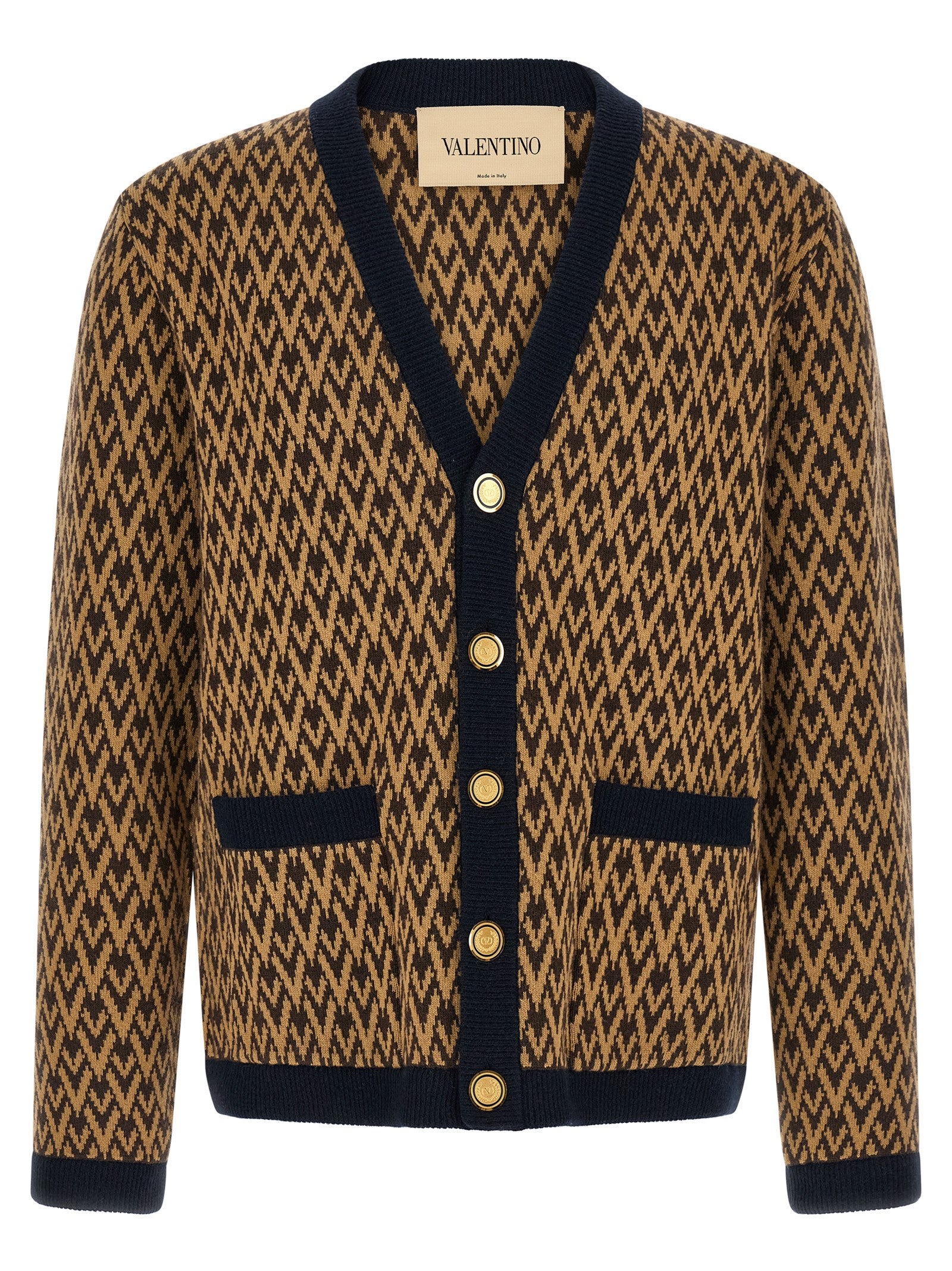 Valentino Garavani Multicolor Cashmere Cardigan