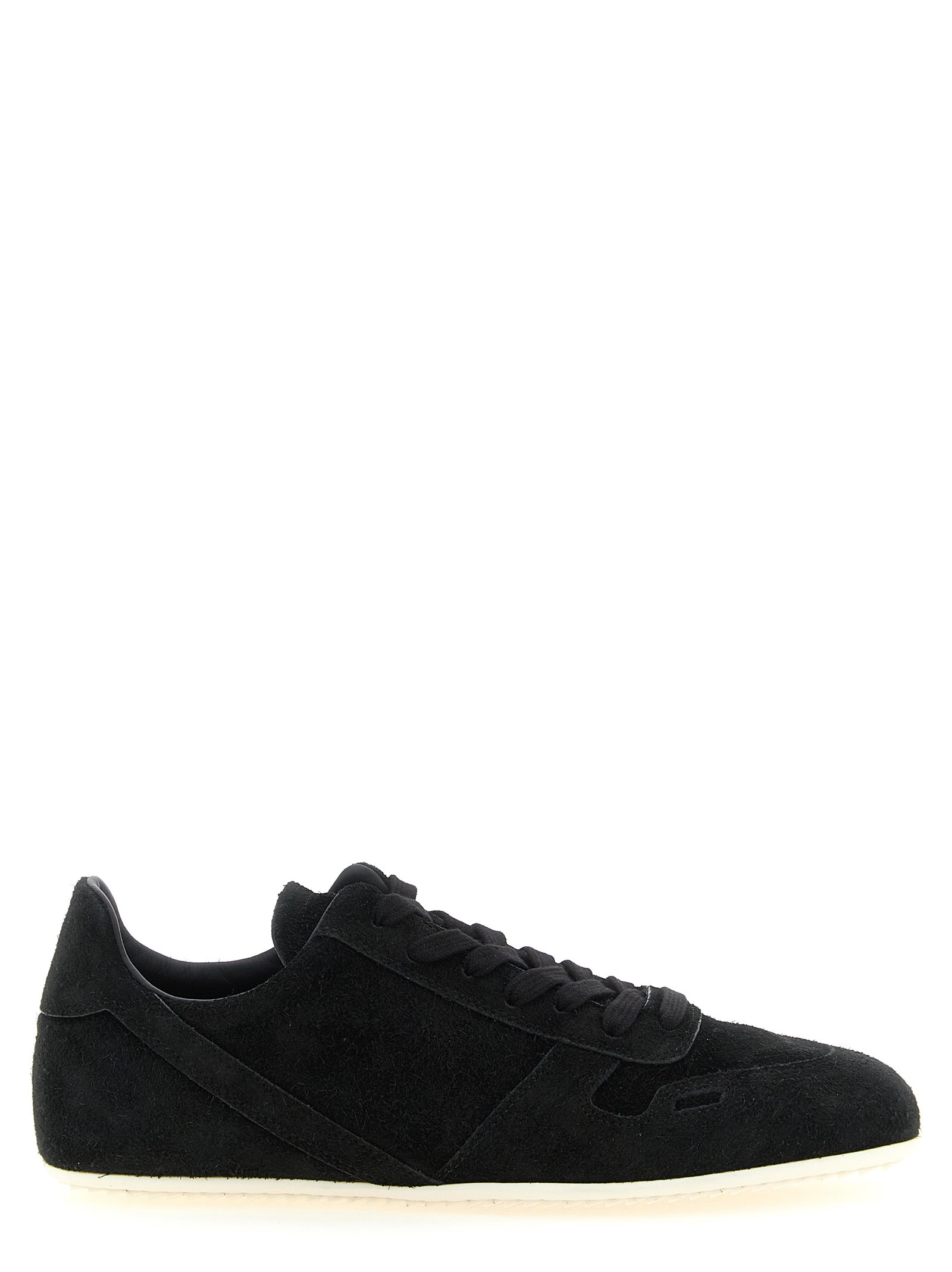 Rick Owens Bicolor Calfskin Low Top Sneakers