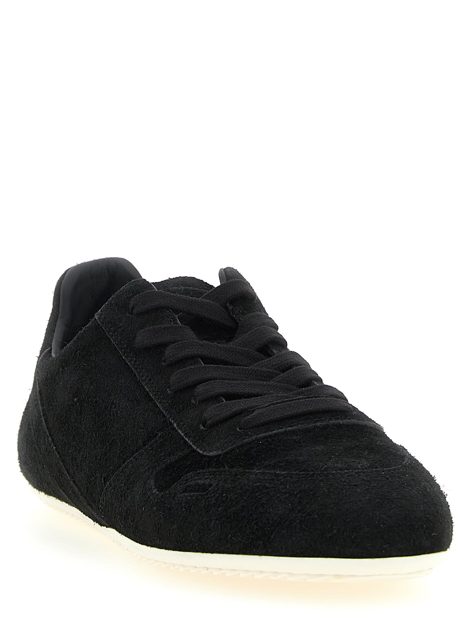 Rick Owens Bicolor Calfskin Low Top Sneakers