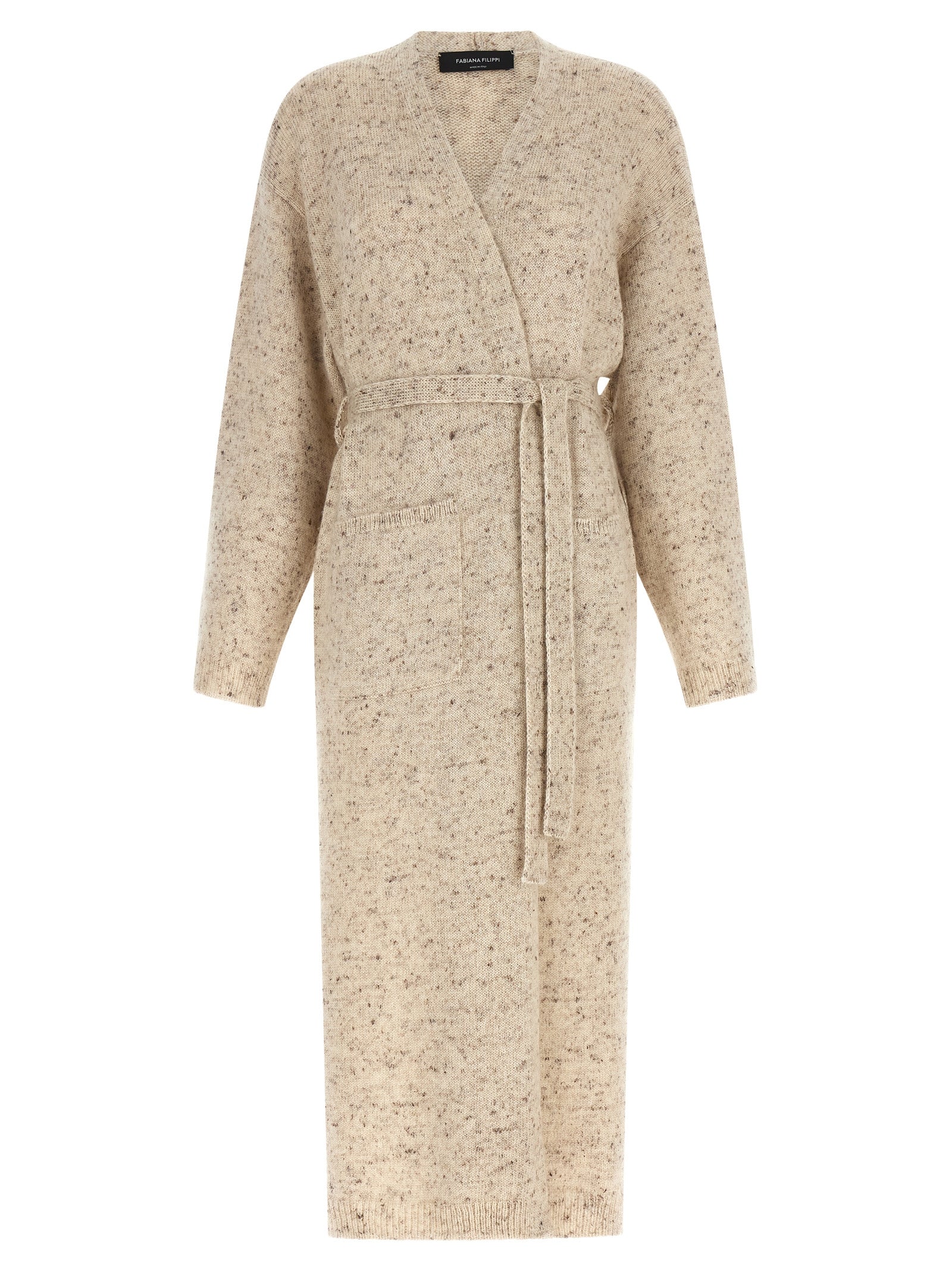 Fabiana Filippi Beige Wool Cardigan