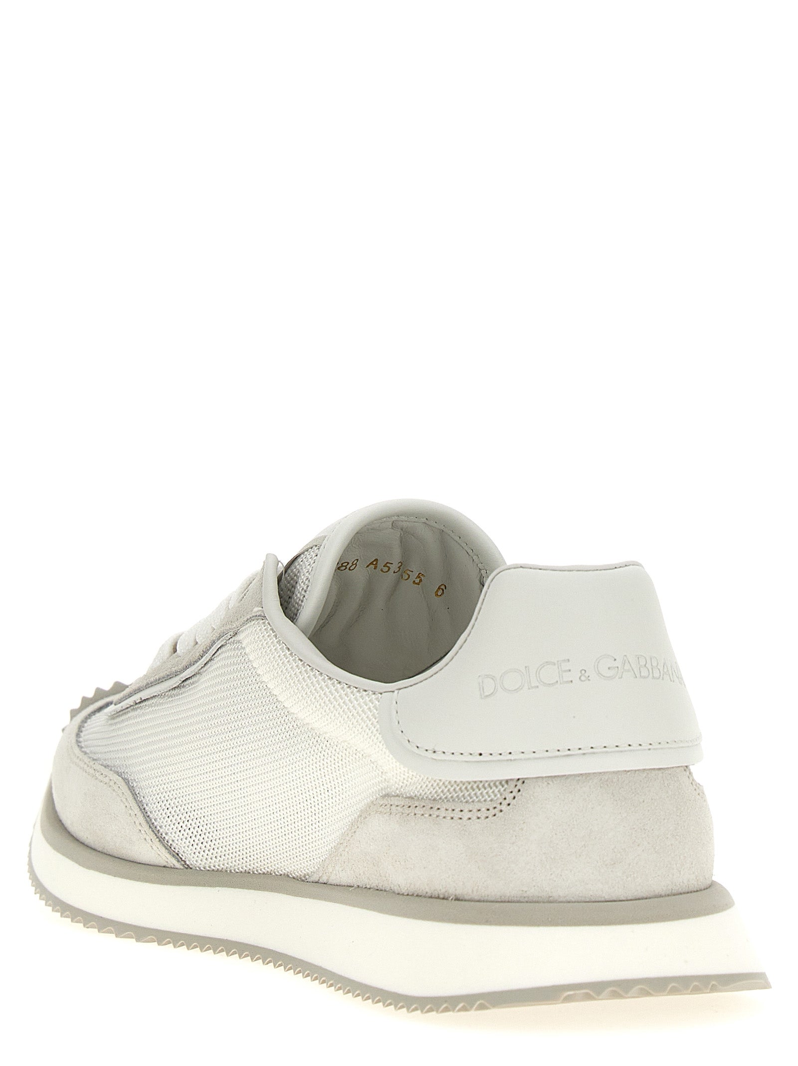 Dolce & Gabbana Gray Calfskin Low Top Sneakers