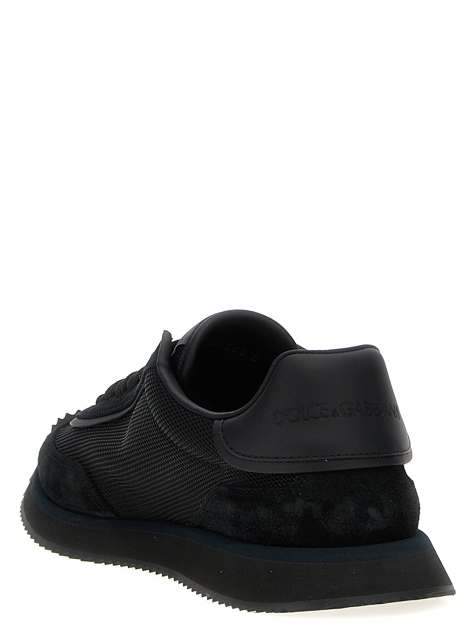 Dolce & Gabbana Black Calfskin Athletic Sneakers
