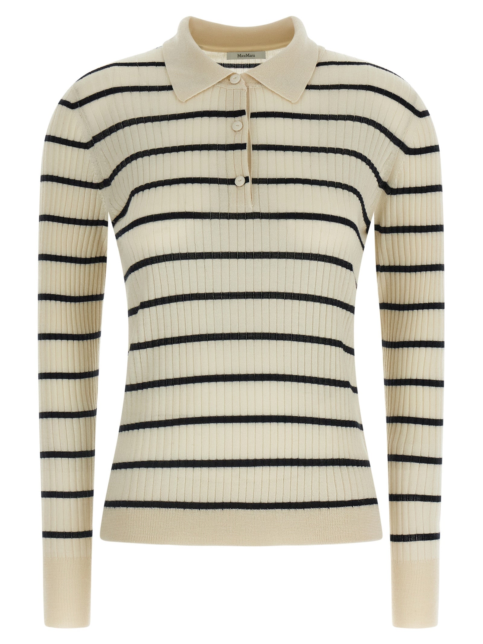 Max Mara Blue Cashmere Polo Shirt
