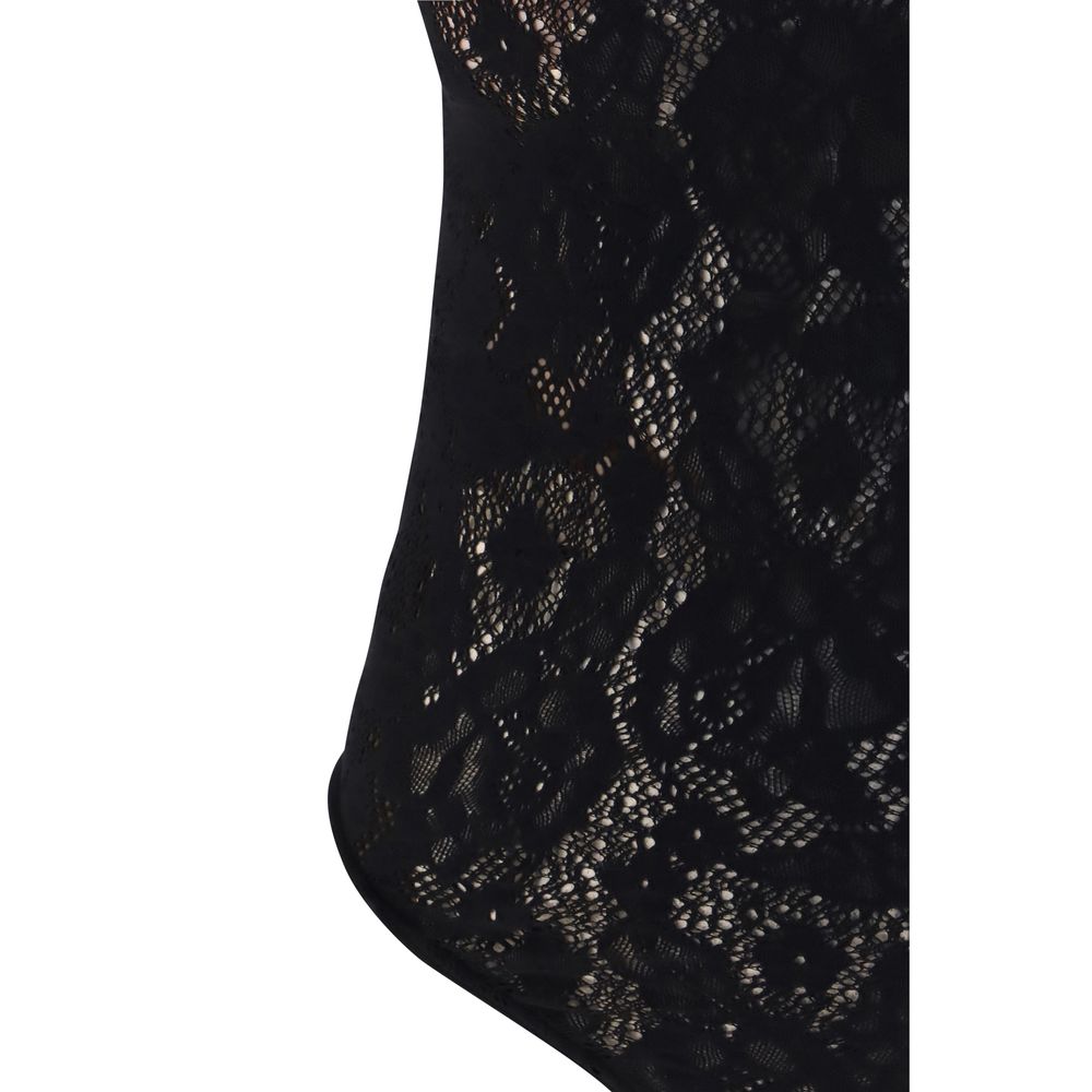 Wolford Black Polyamide Bodysuit