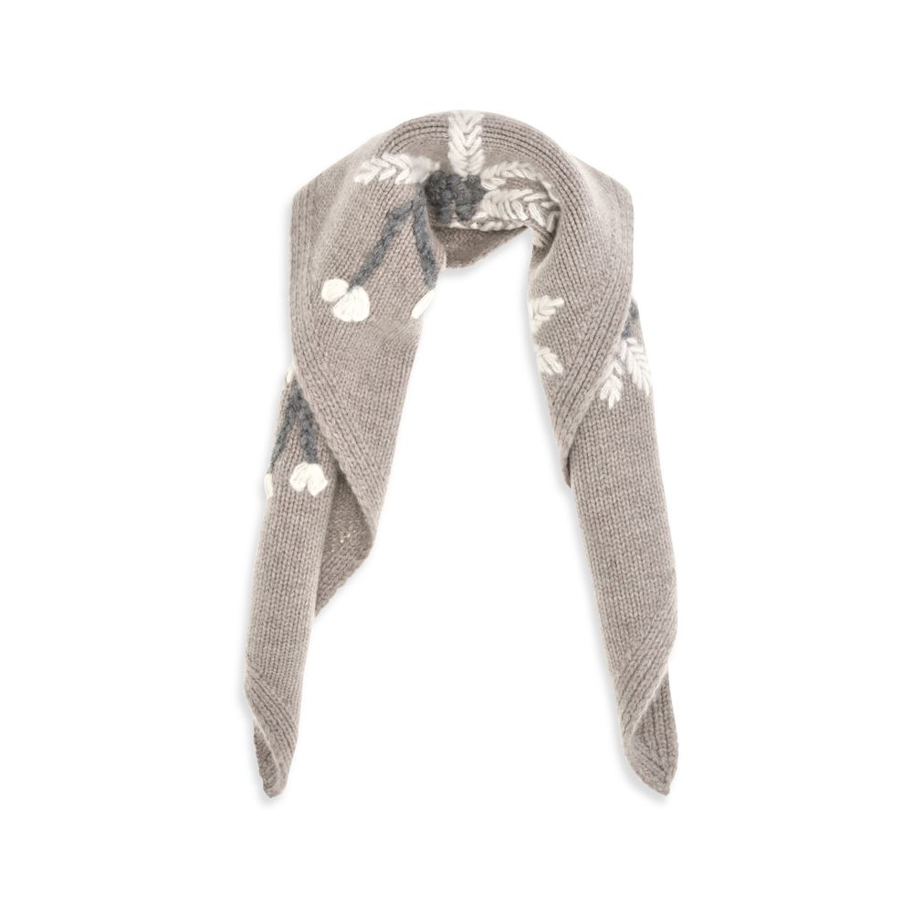 P.A.R.O.S.H. Beige Wool Oves Aries Scarf