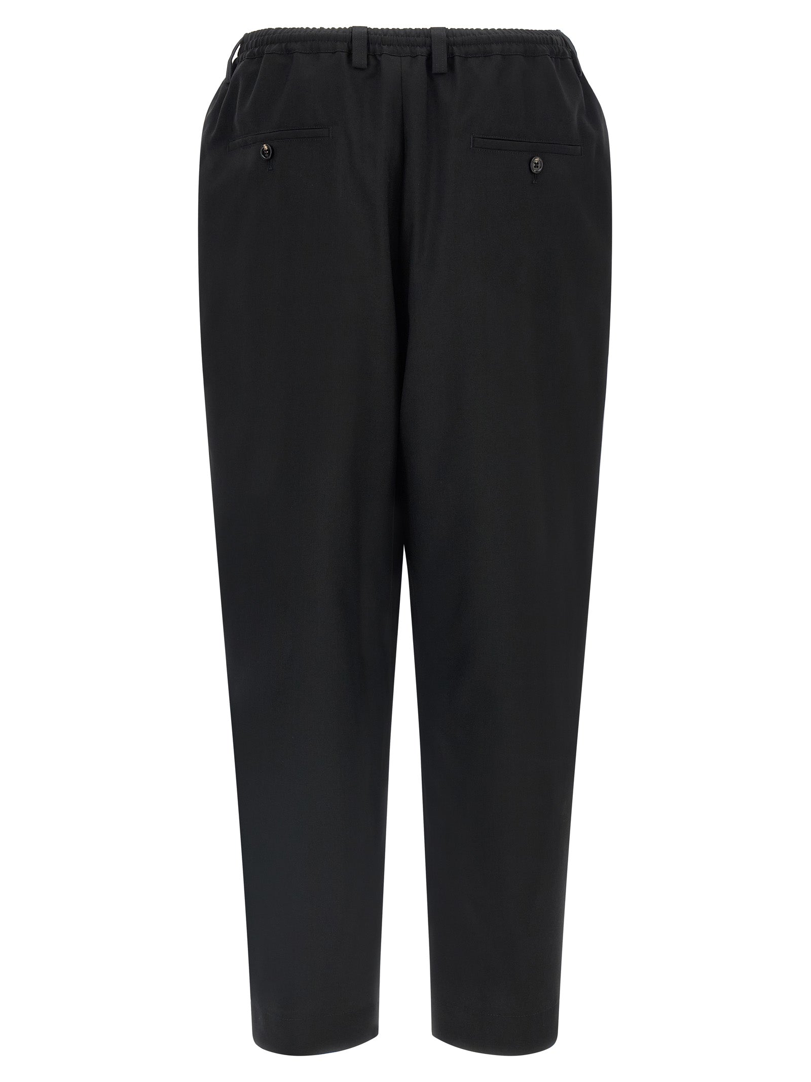 Marni Black Virgin Wool Cropped Pants