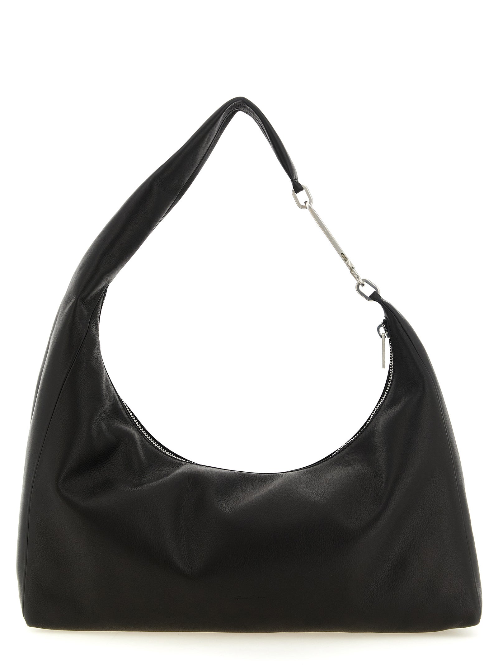 Rick Owens Black Calfskin Shoulder Bag