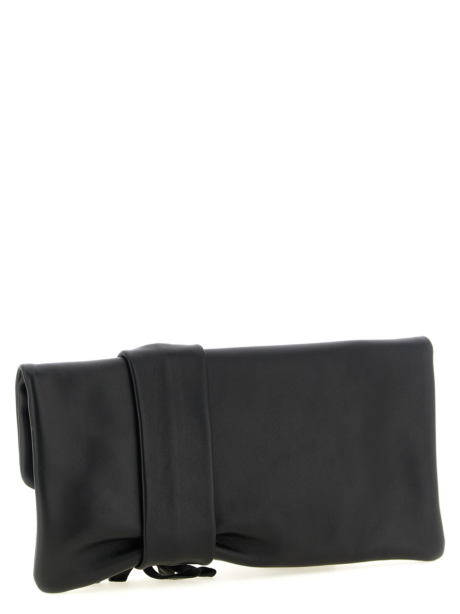 Jimmy Choo Black Lamb Leather Clutch Bag