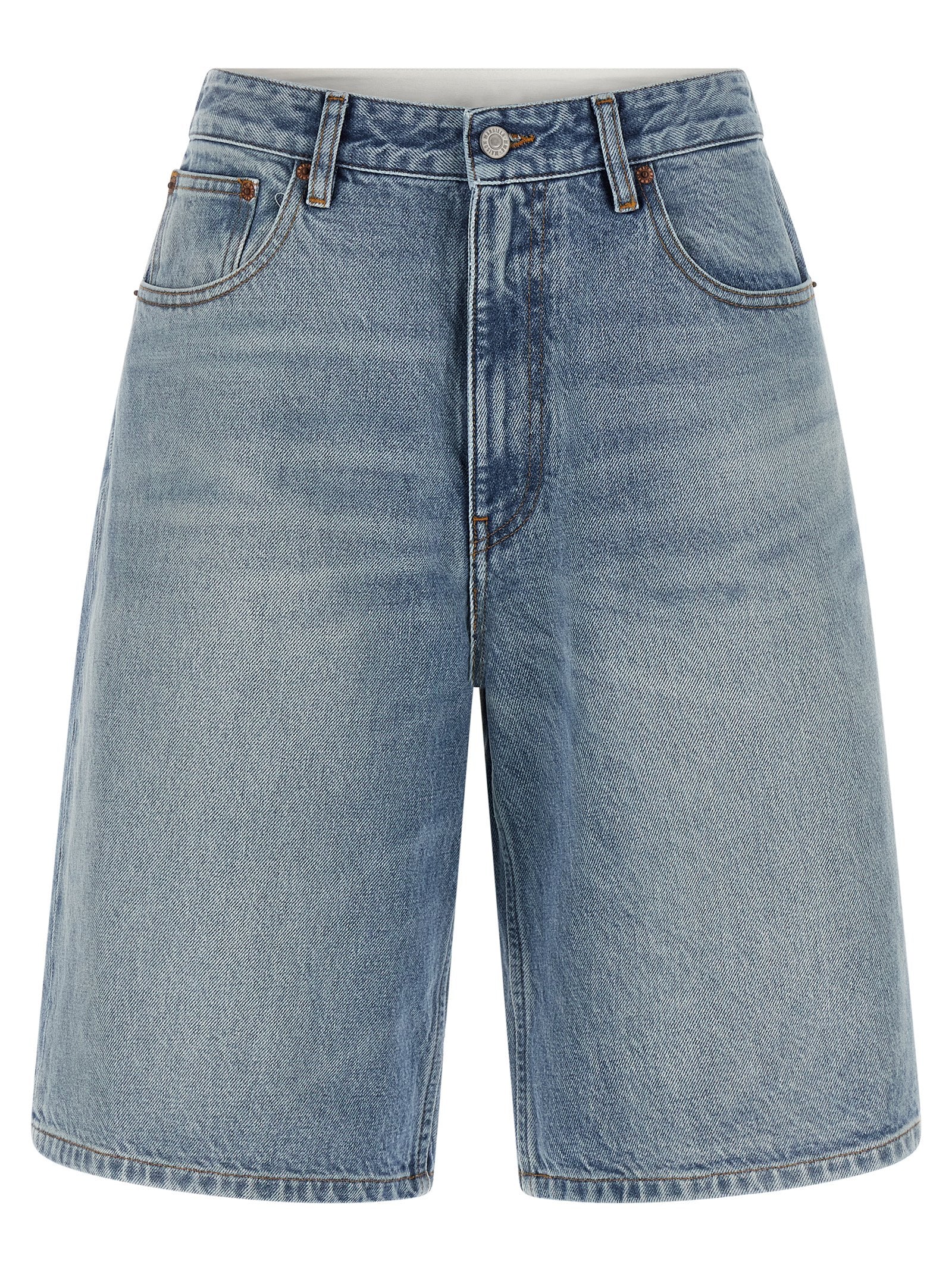 MM6 Maison Margiela Blue Cotton Bermuda Shorts